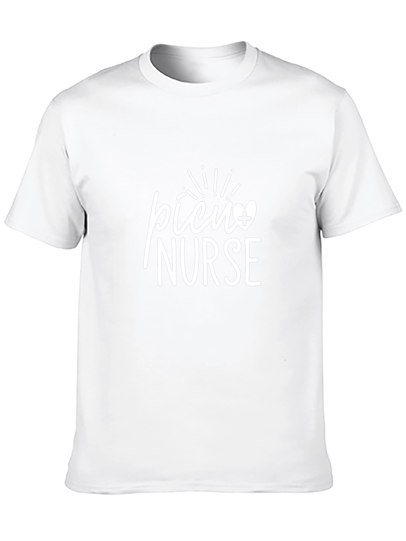 PICU Nurse Graphic Tee - Unisex Black Cotton T-Shirt