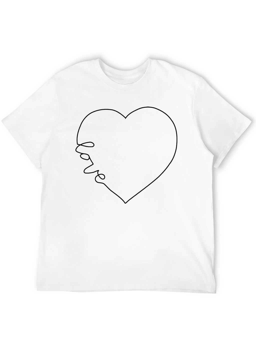 Love Heart T-Shirt - Minimalist Design