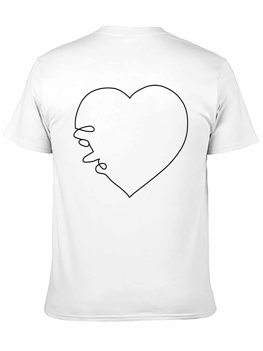 Love Heart T-Shirt - Minimalist Design