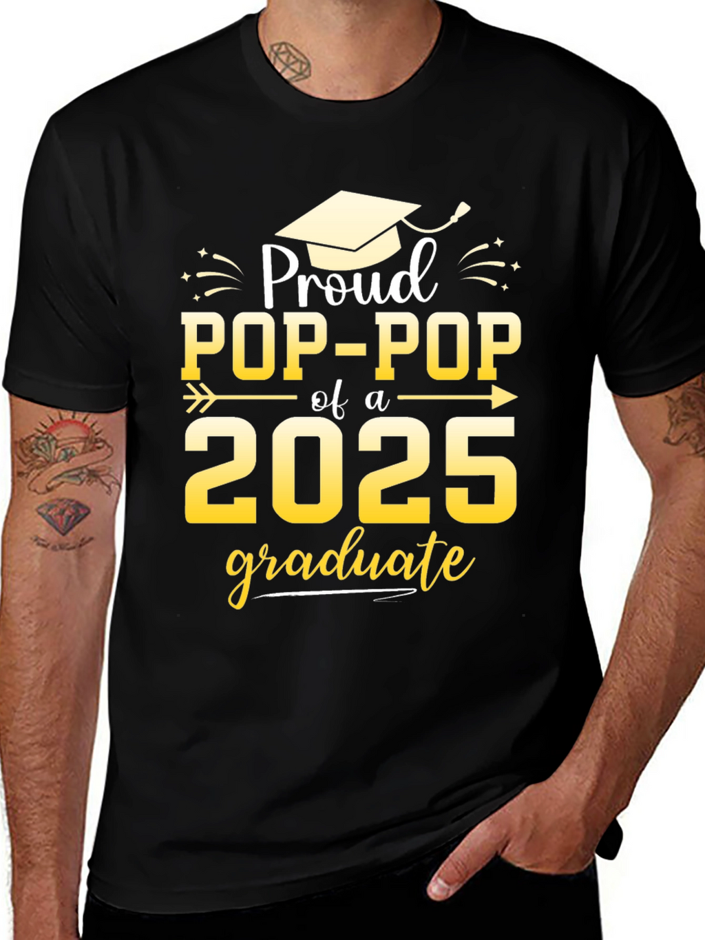 Proud Pop-Pop 2025 Graduate T-Shirt