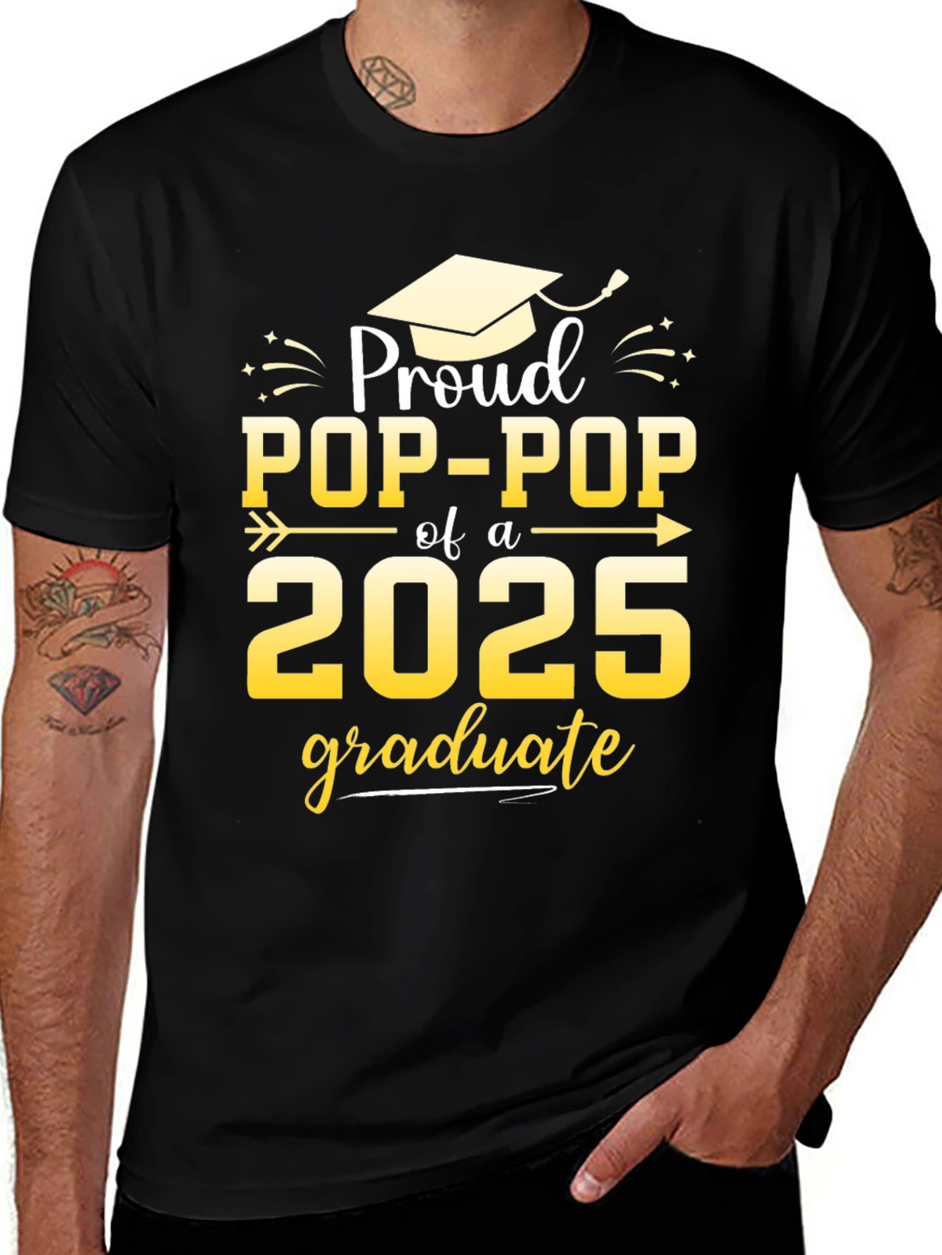Proud Pop-Pop 2025 Graduate T-Shirt