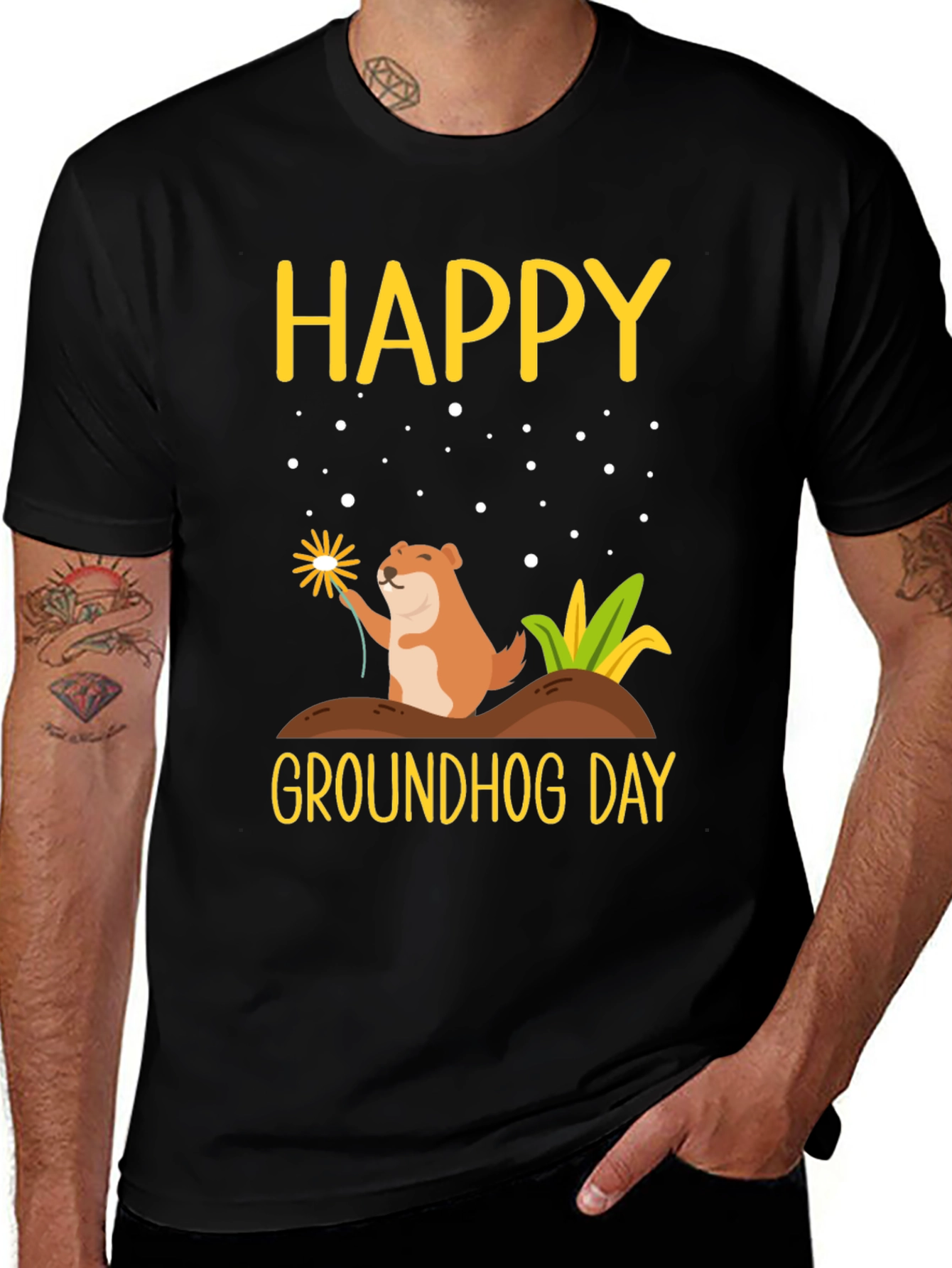 Happy Groundhog Day Graphic Tee