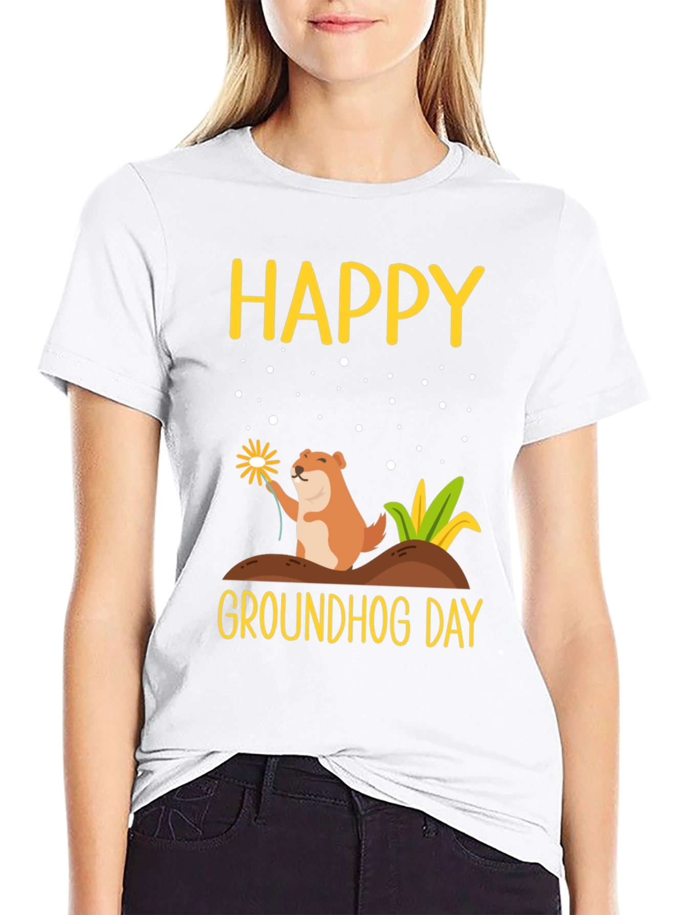 Happy Groundhog Day Graphic Tee