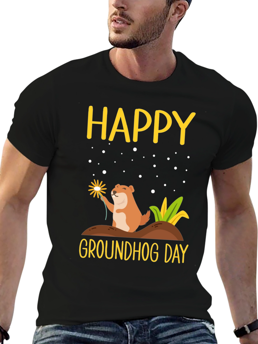 Happy Groundhog Day Graphic Tee