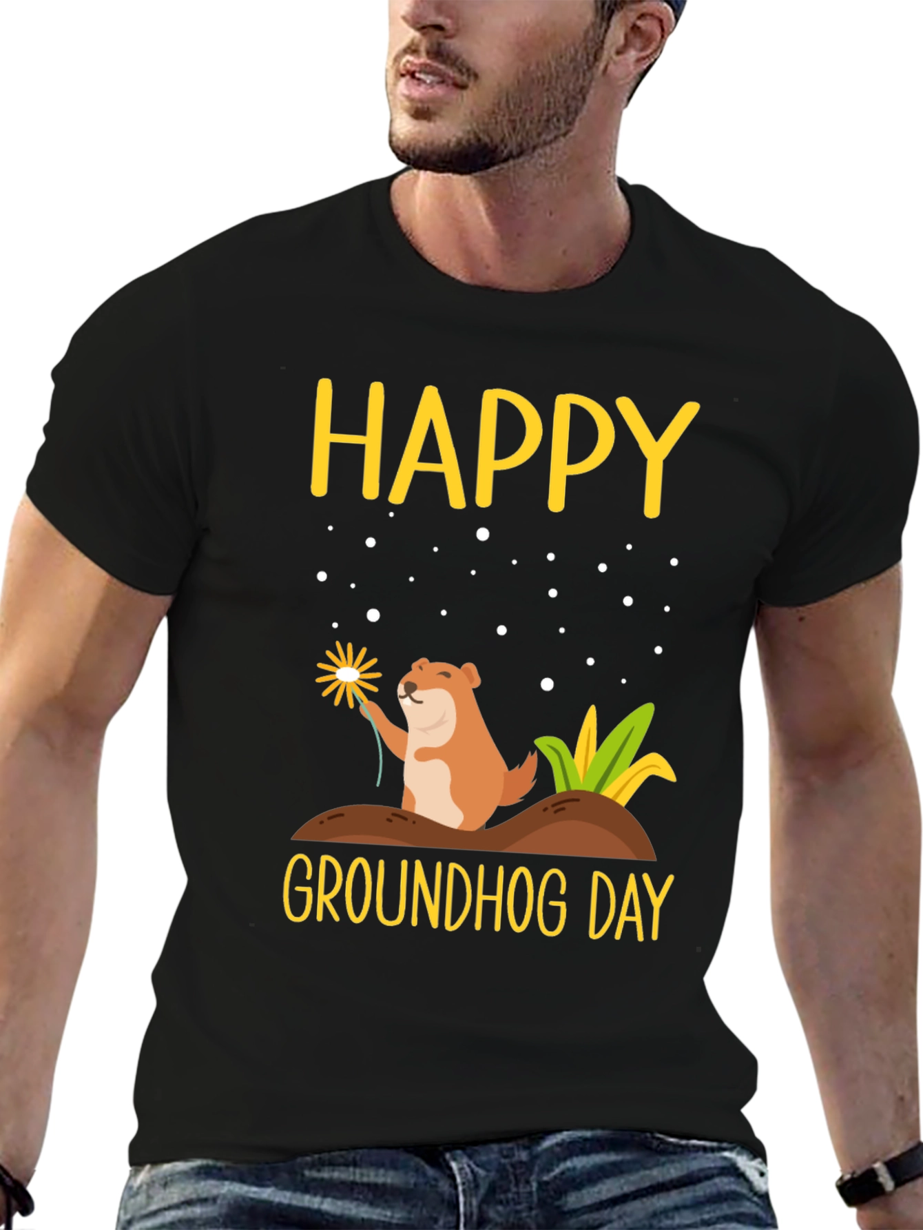 Happy Groundhog Day Graphic Tee