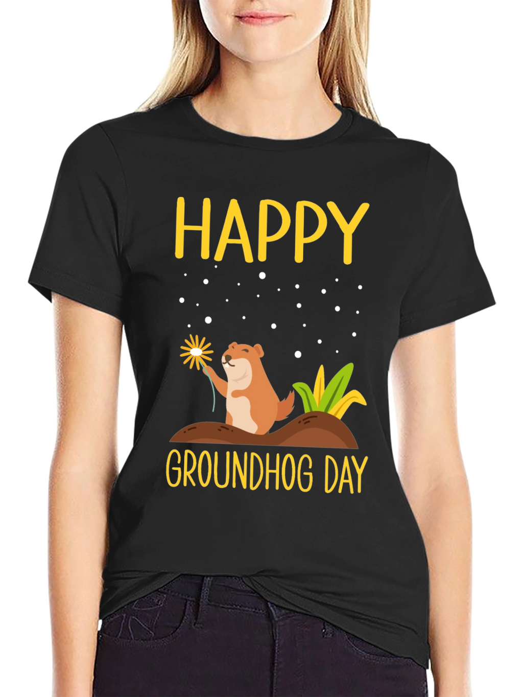 Happy Groundhog Day Graphic Tee