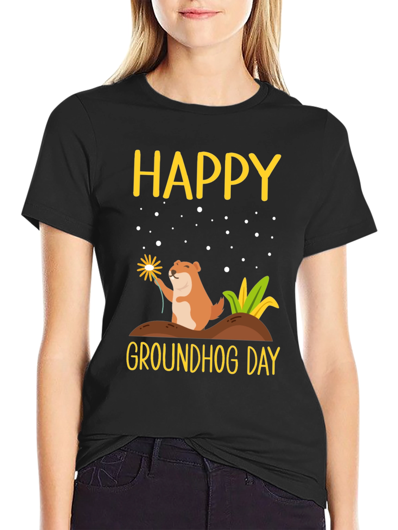 Happy Groundhog Day Graphic Tee