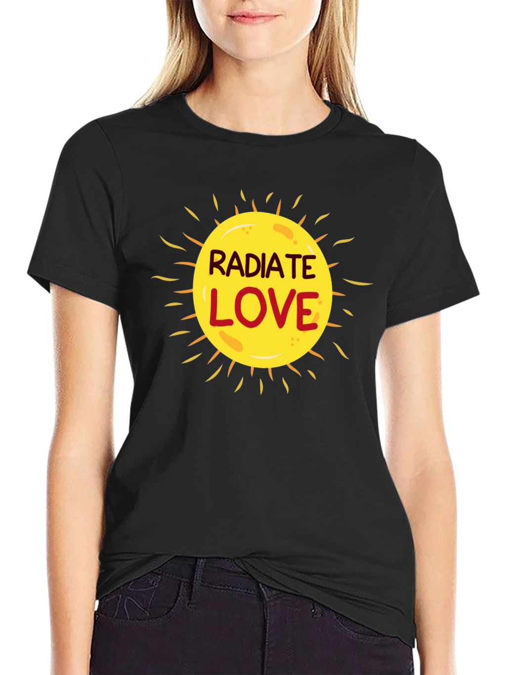 Radiate Love Graphic T-Shirt - Black