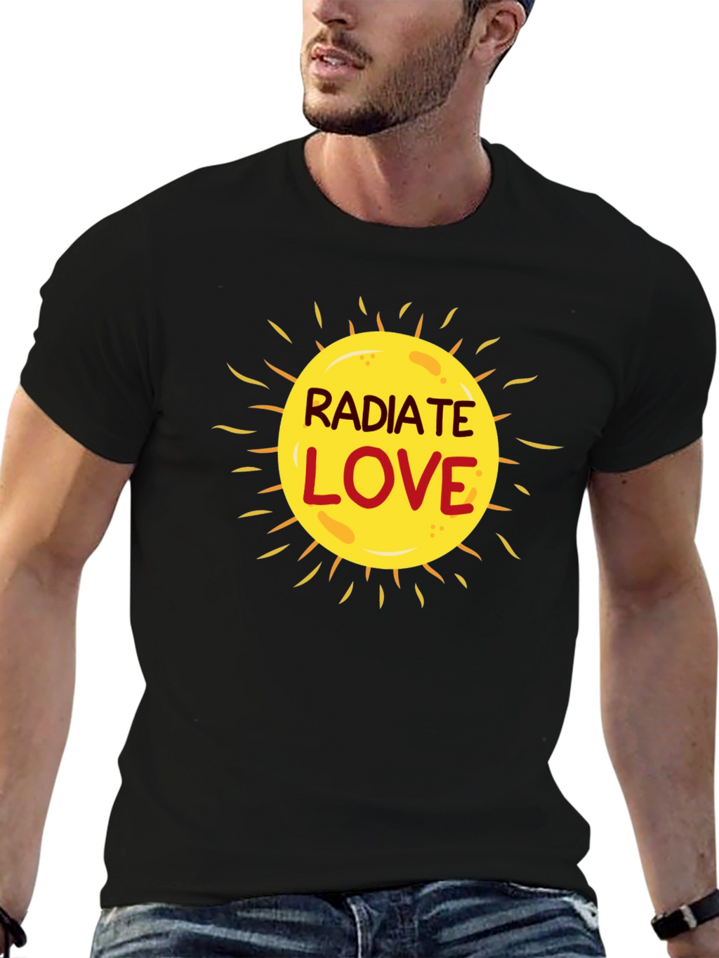 Radiate Love Graphic T-Shirt - Black