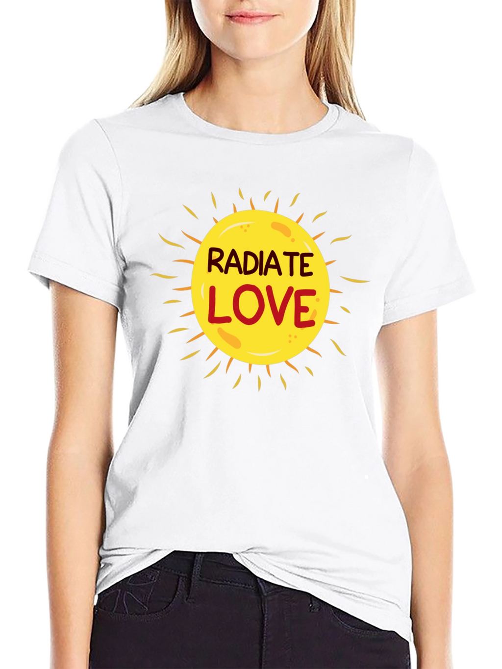 Radiate Love Graphic T-Shirt - Black