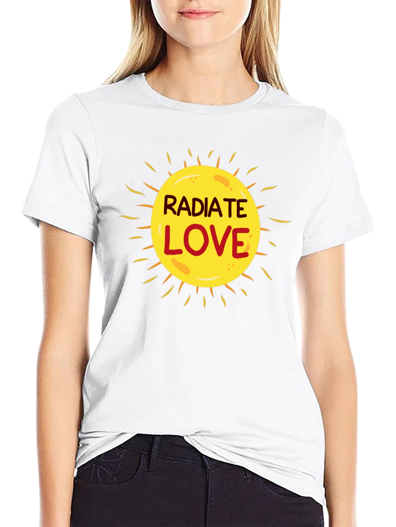 Radiate Love Graphic T-Shirt - Black