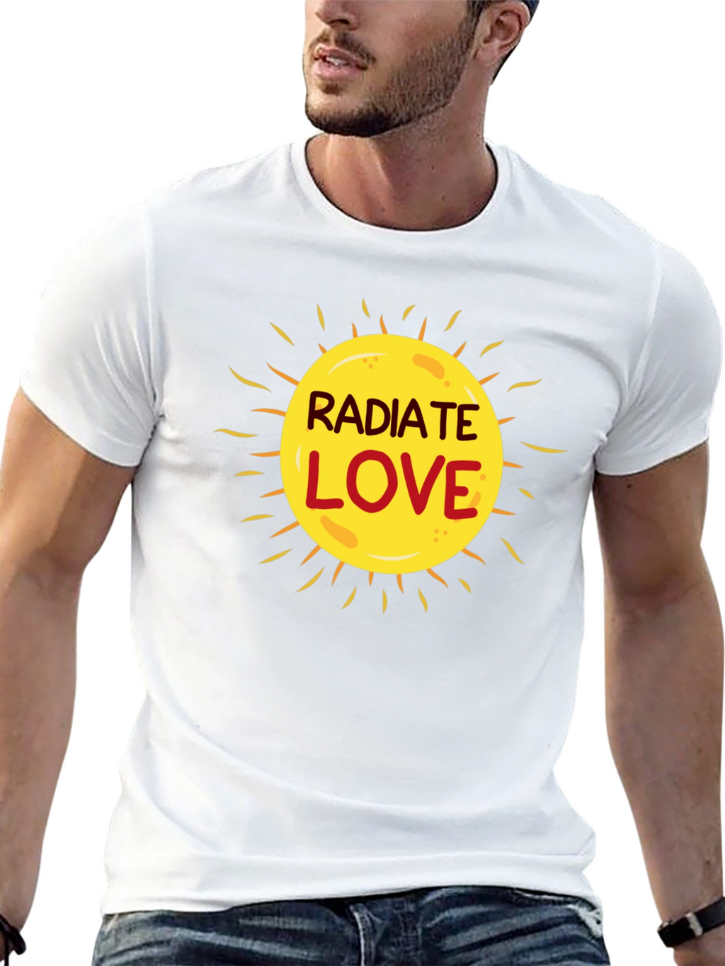 Radiate Love Graphic T-Shirt - Black