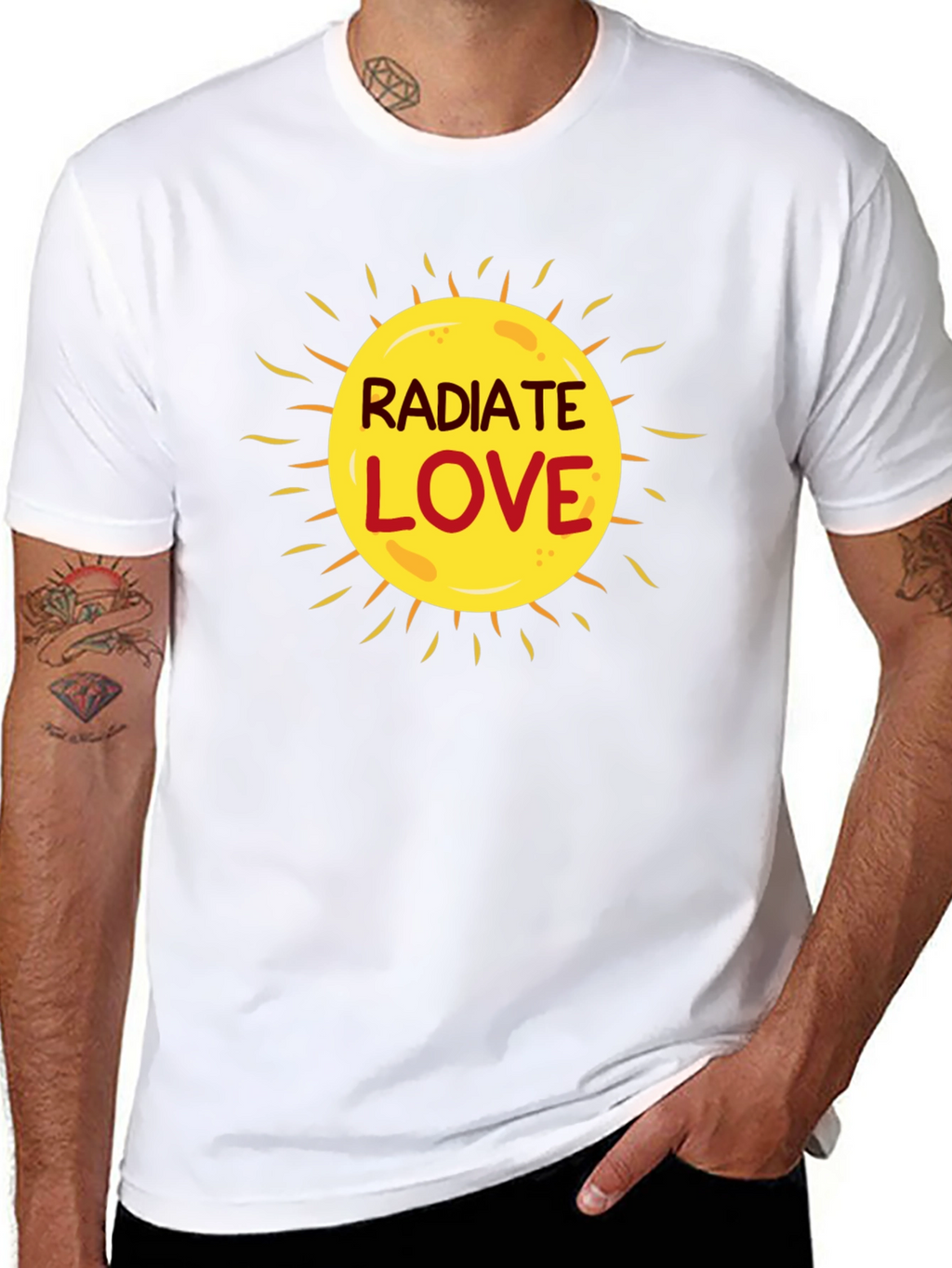 Radiate Love Graphic T-Shirt - Black