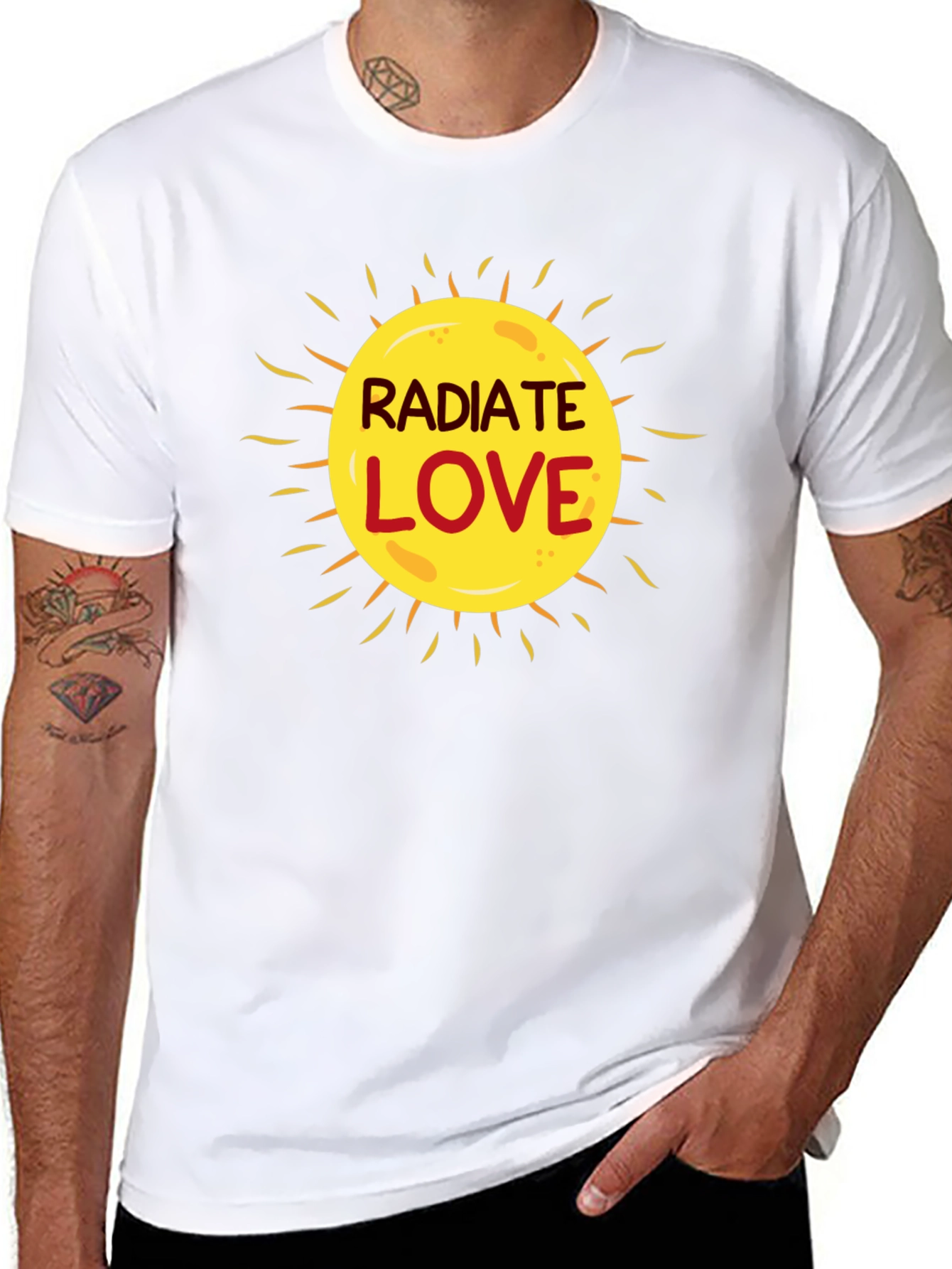 Radiate Love Graphic T-Shirt - Black