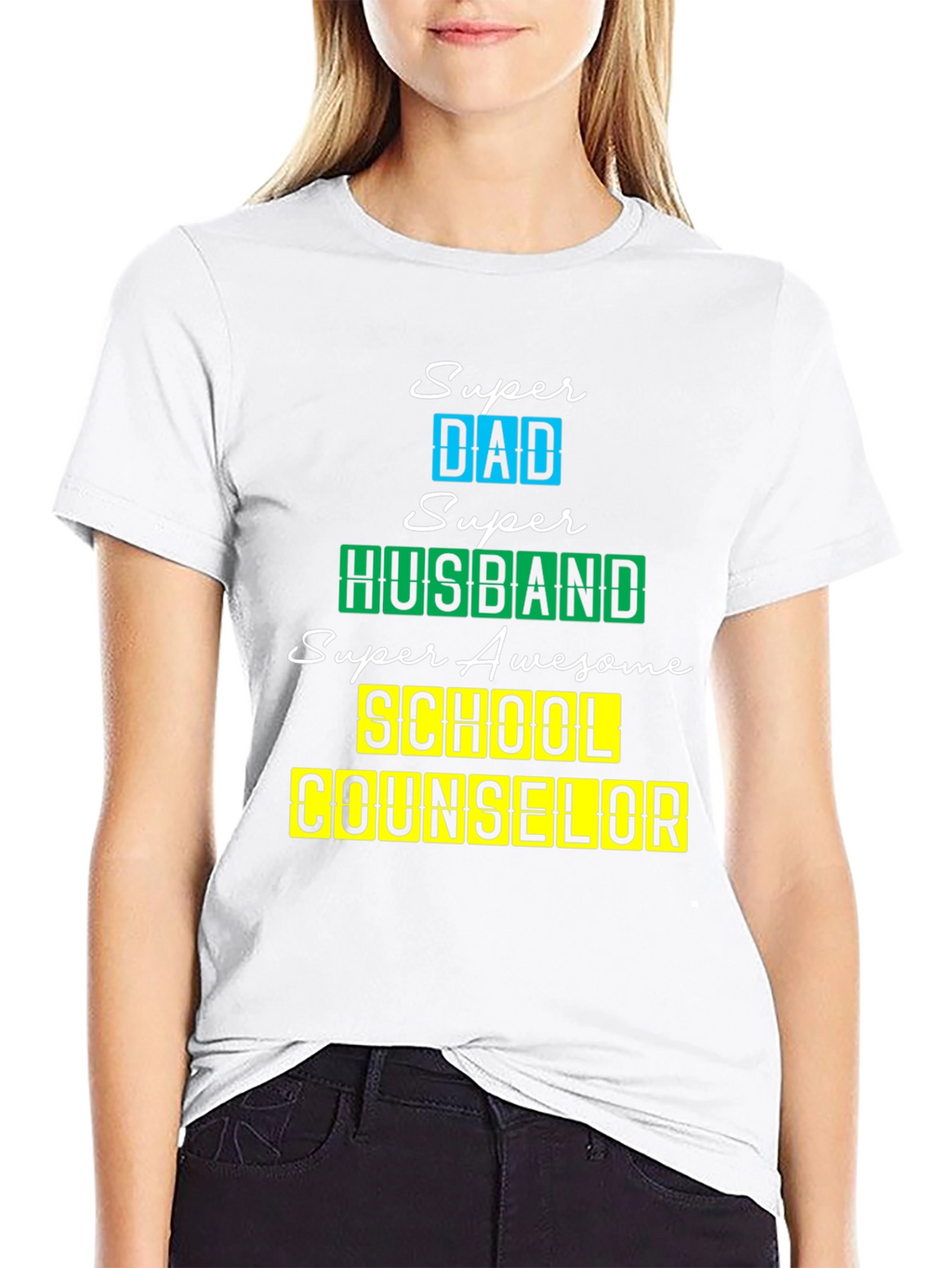 Super Dad Husband School Counselor T-Shirt