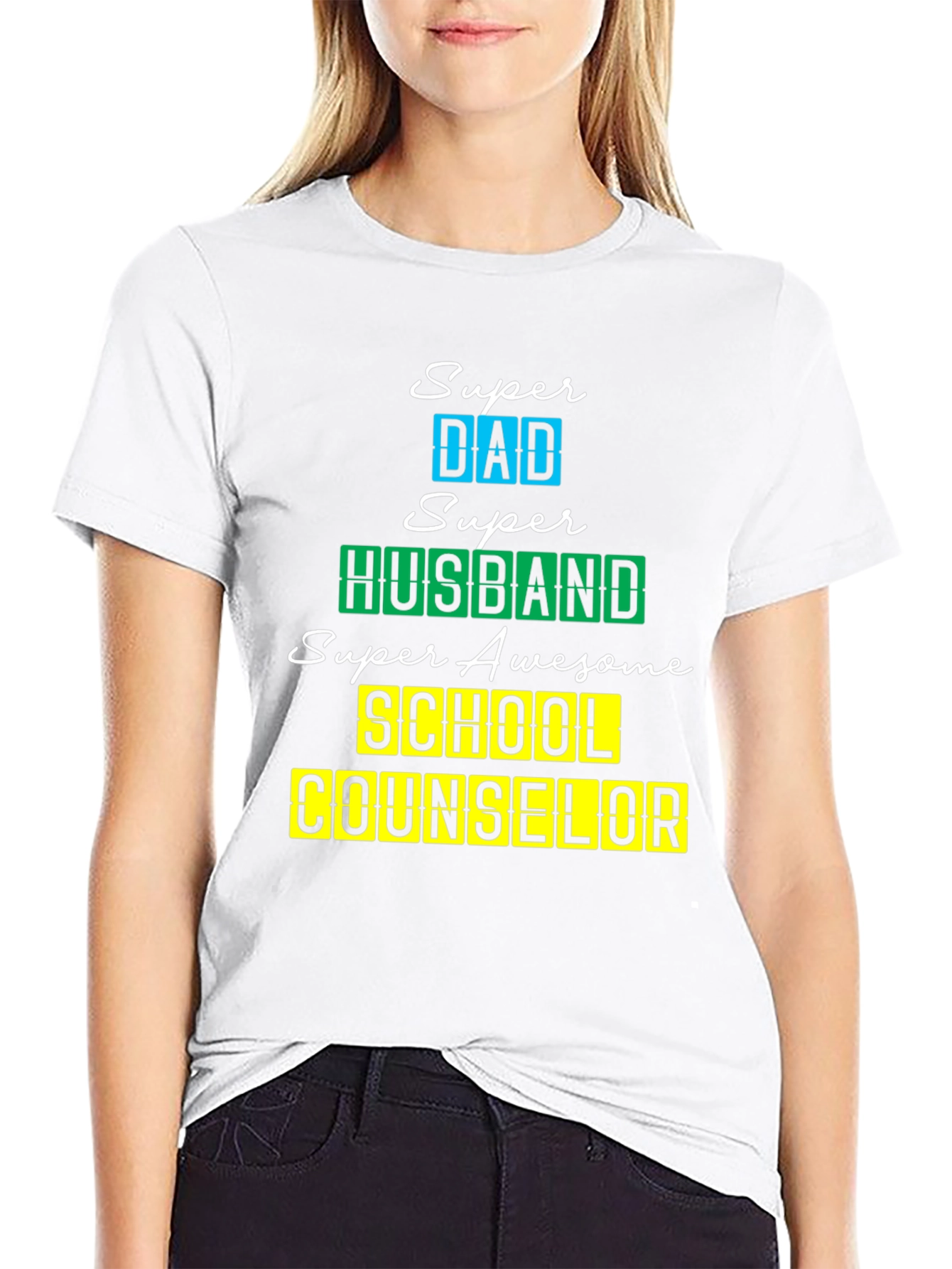 Super Dad Husband School Counselor T-Shirt