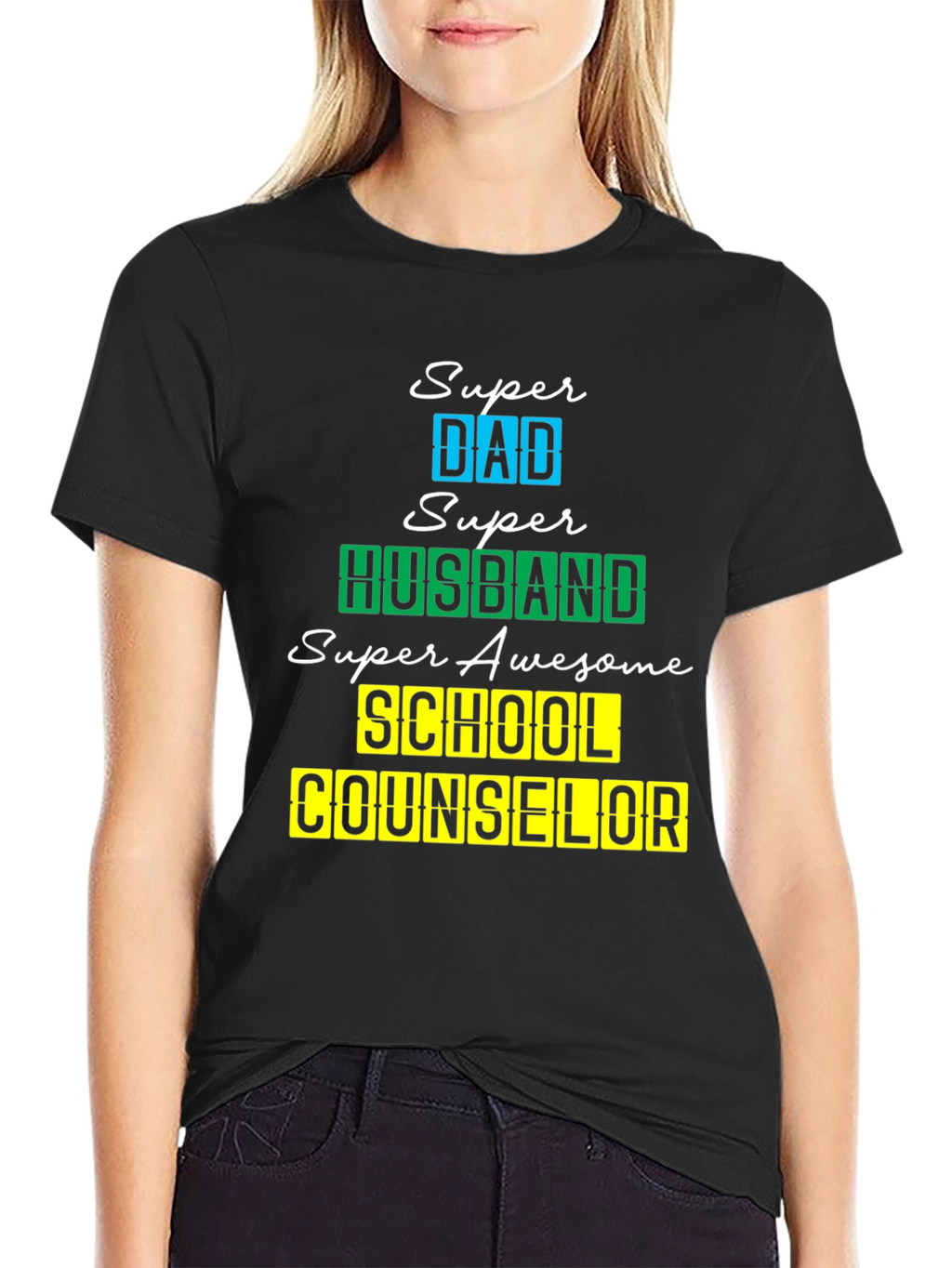 Super Dad Husband School Counselor T-Shirt