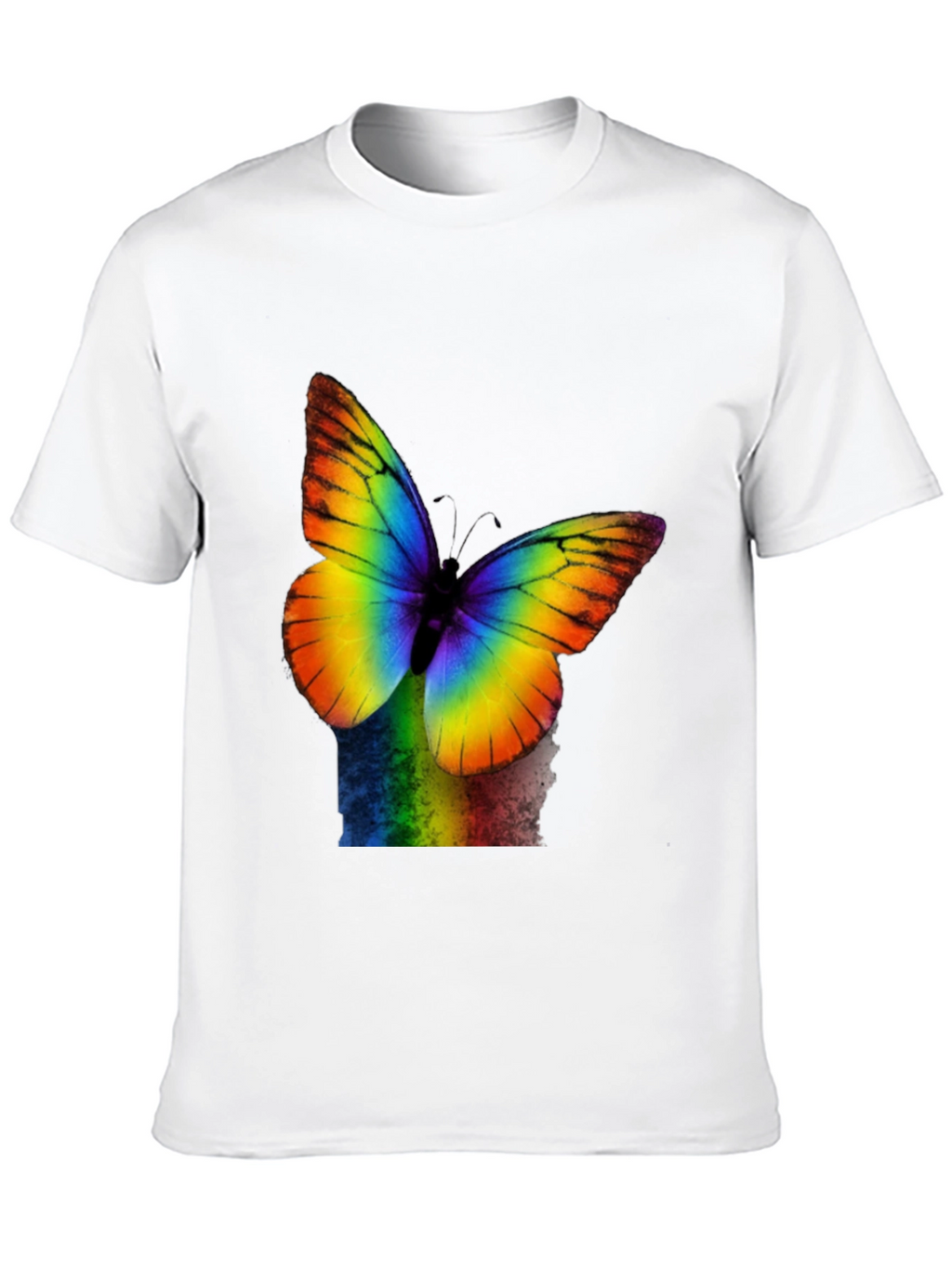 Rainbow Butterfly Graphic T-Shirt