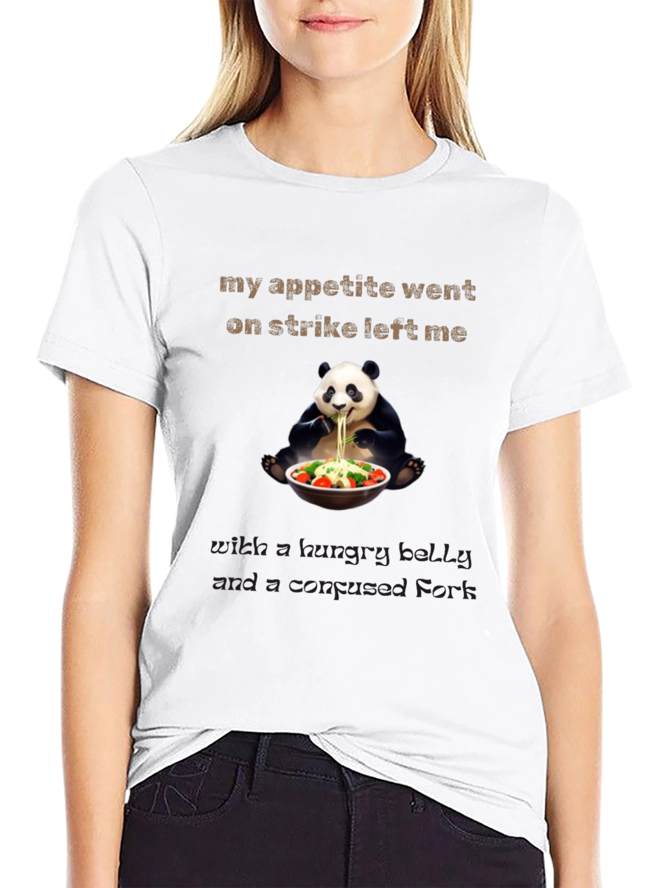 Hungry Panda T-Shirt Funny Graphic Tee