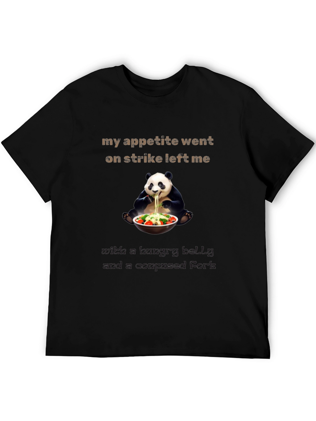 Hungry Panda T-Shirt Funny Graphic Tee