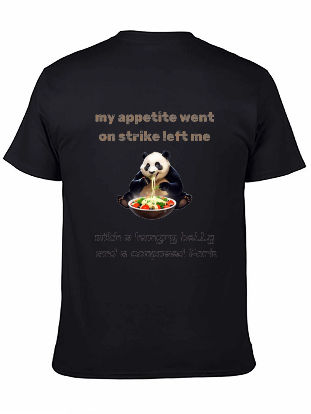 Hungry Panda T-Shirt Funny Graphic Tee