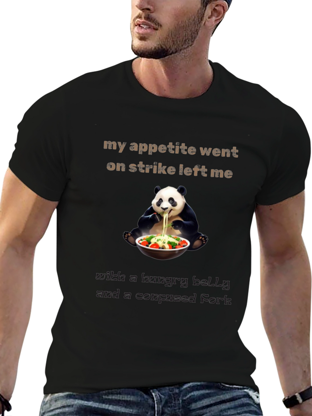 Hungry Panda T-Shirt Funny Graphic Tee