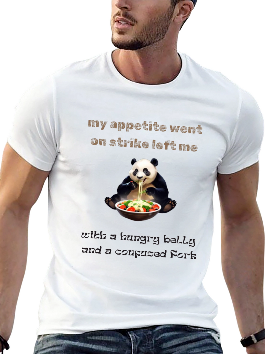 Hungry Panda T-Shirt Funny Graphic Tee