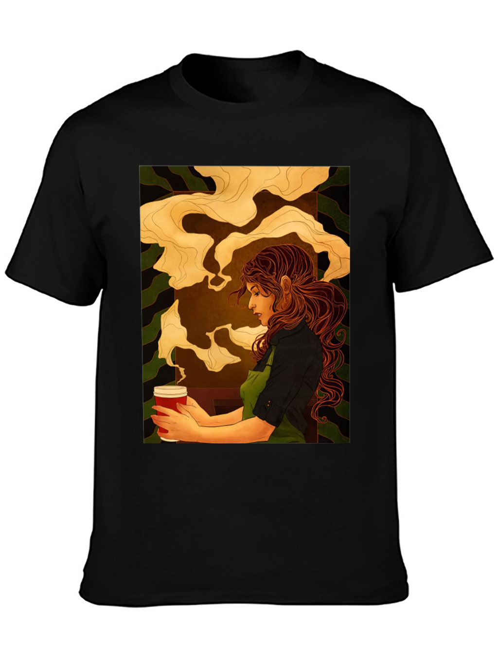 Barista Art Black T-Shirt - Coffee Lovers Tee
