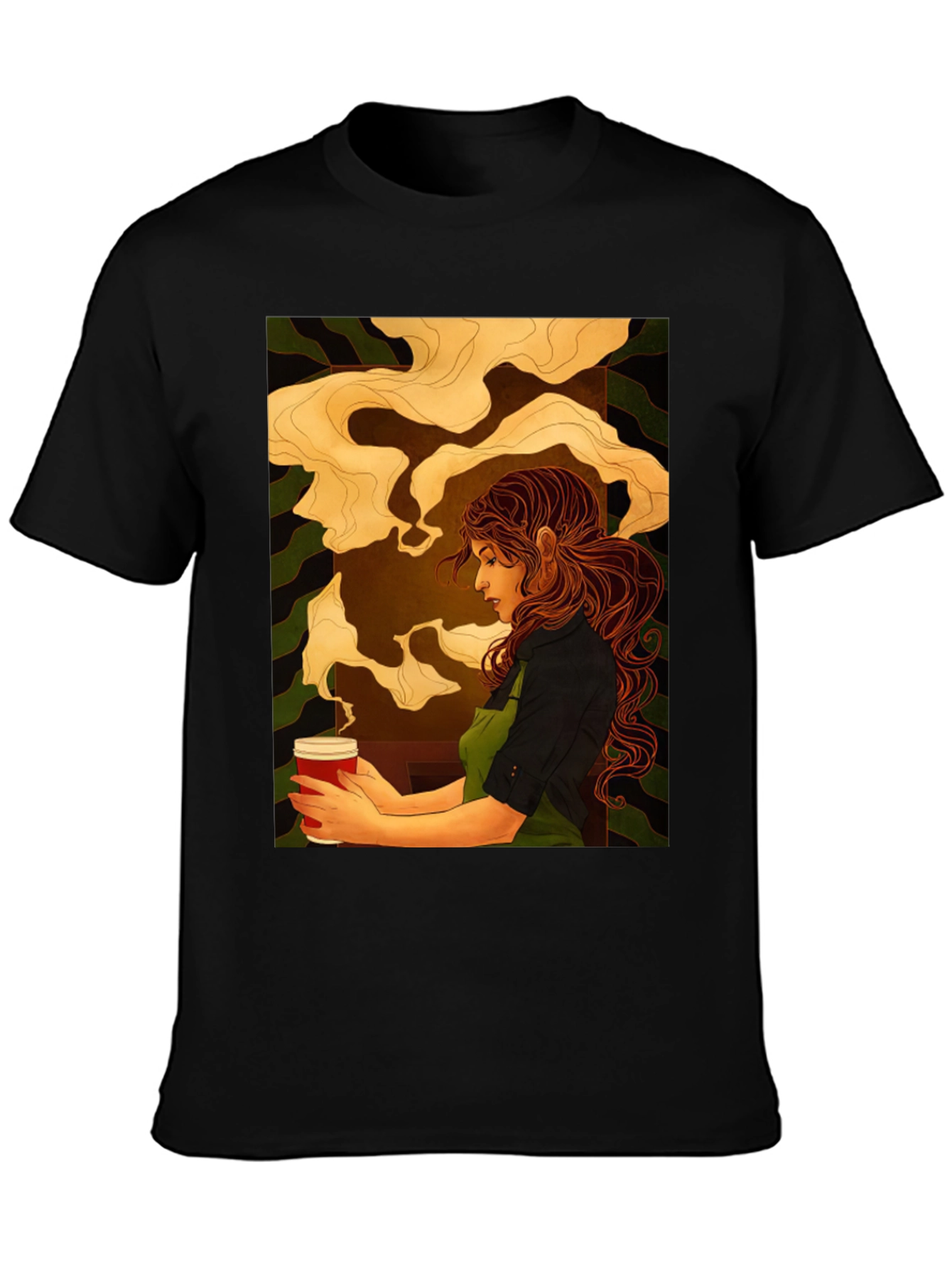 Barista Art Black T-Shirt - Coffee Lovers Tee