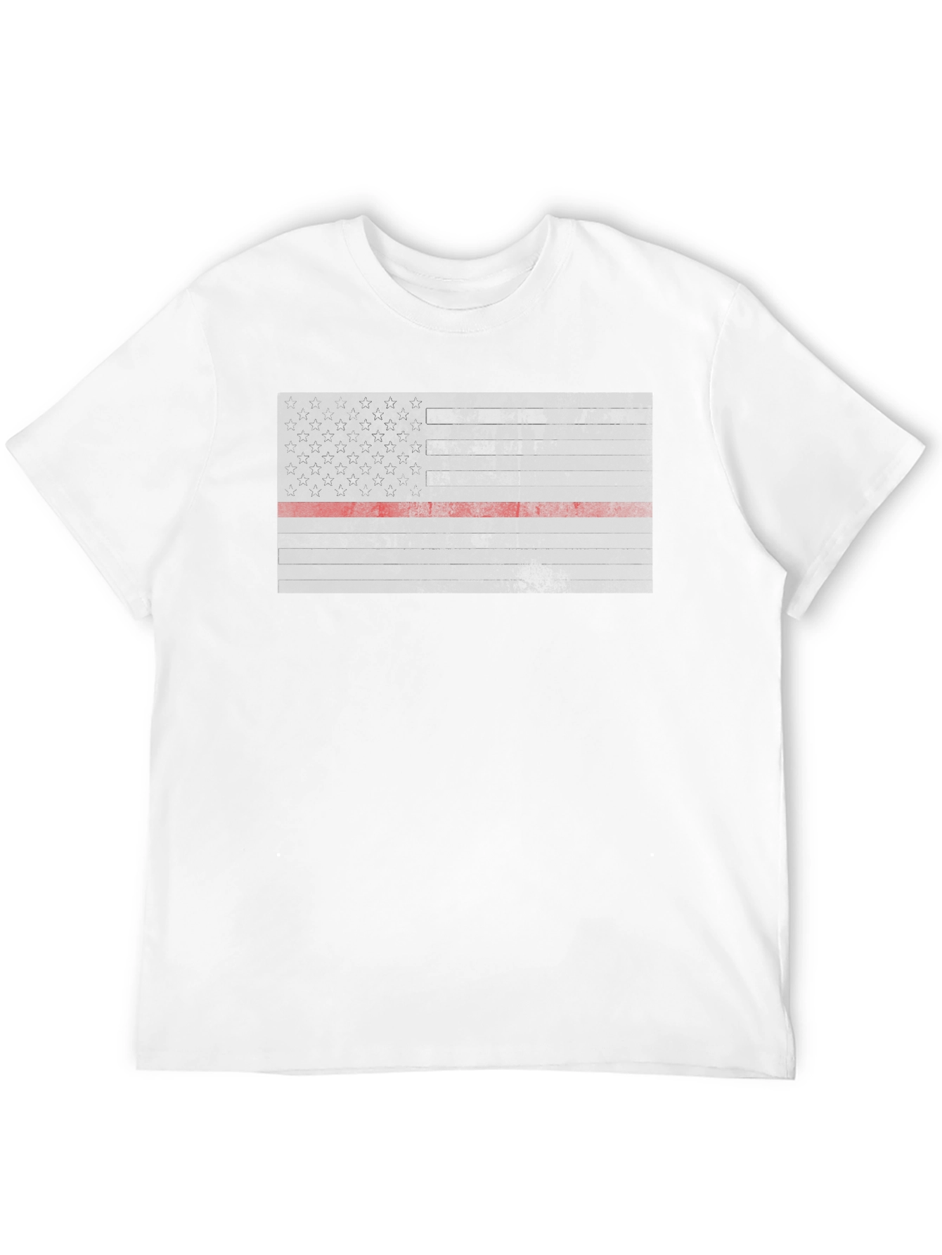Thin Red Line American Flag Graphic Tee