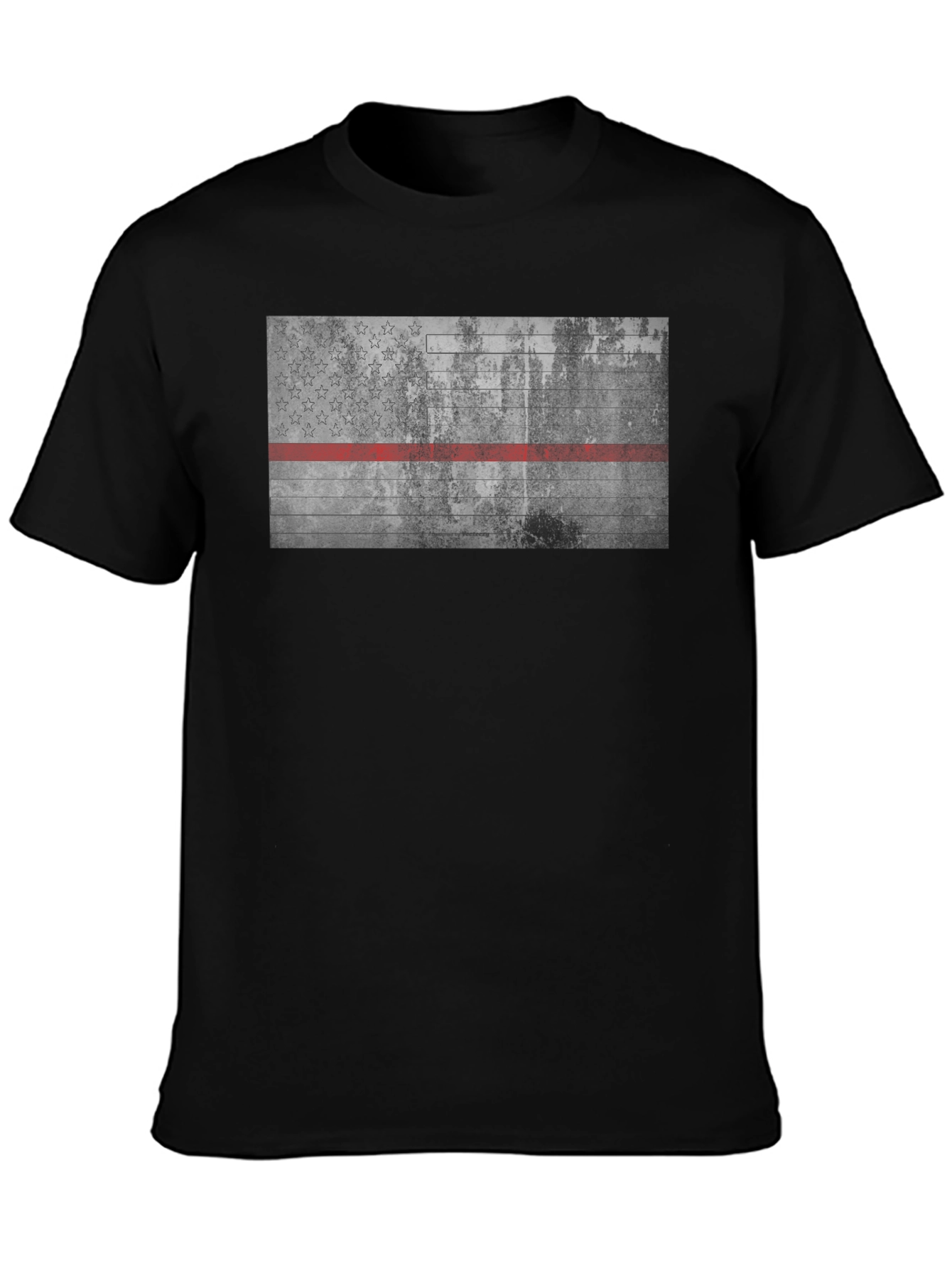 Thin Red Line American Flag Graphic Tee