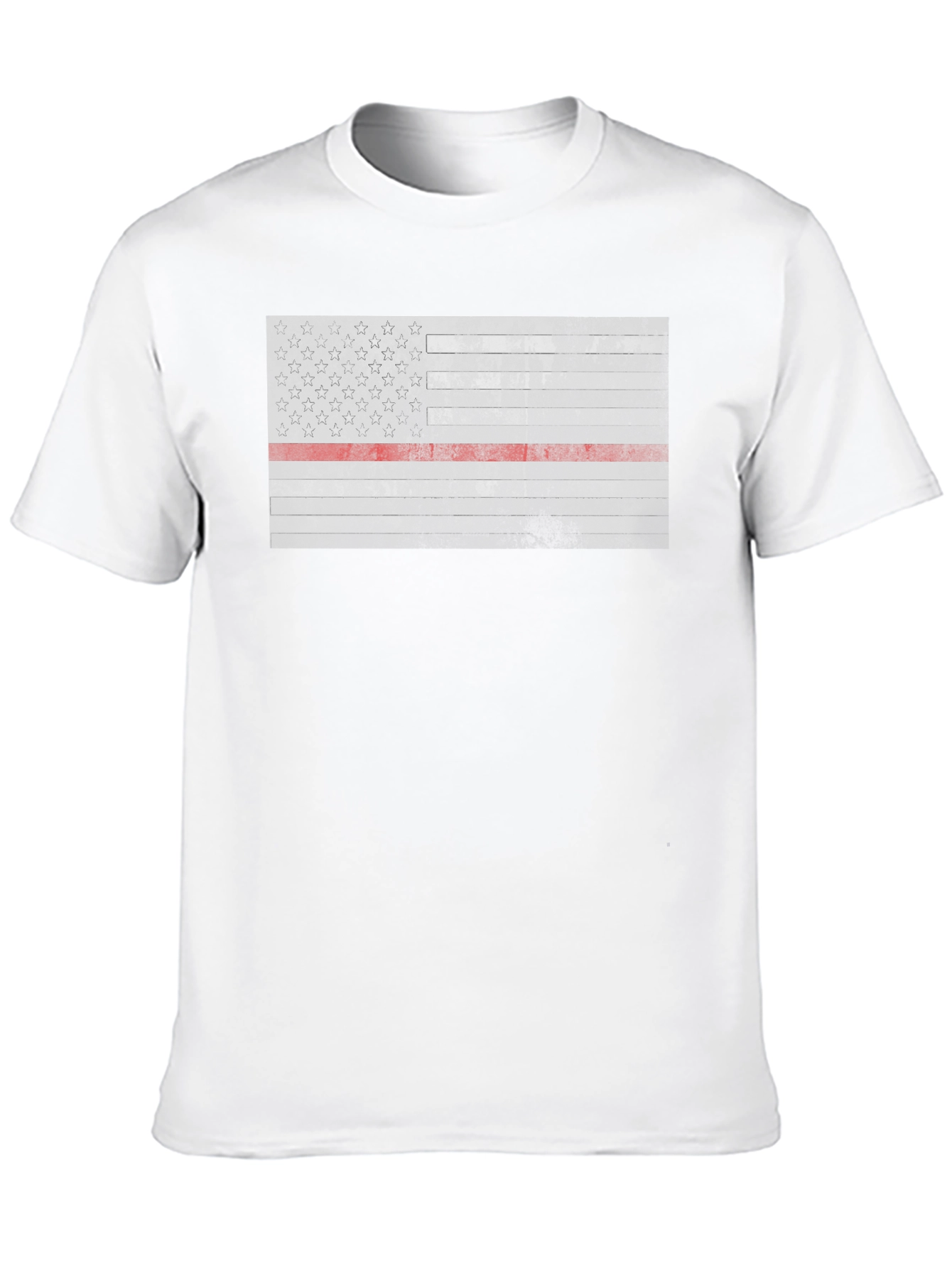 Thin Red Line American Flag Graphic Tee