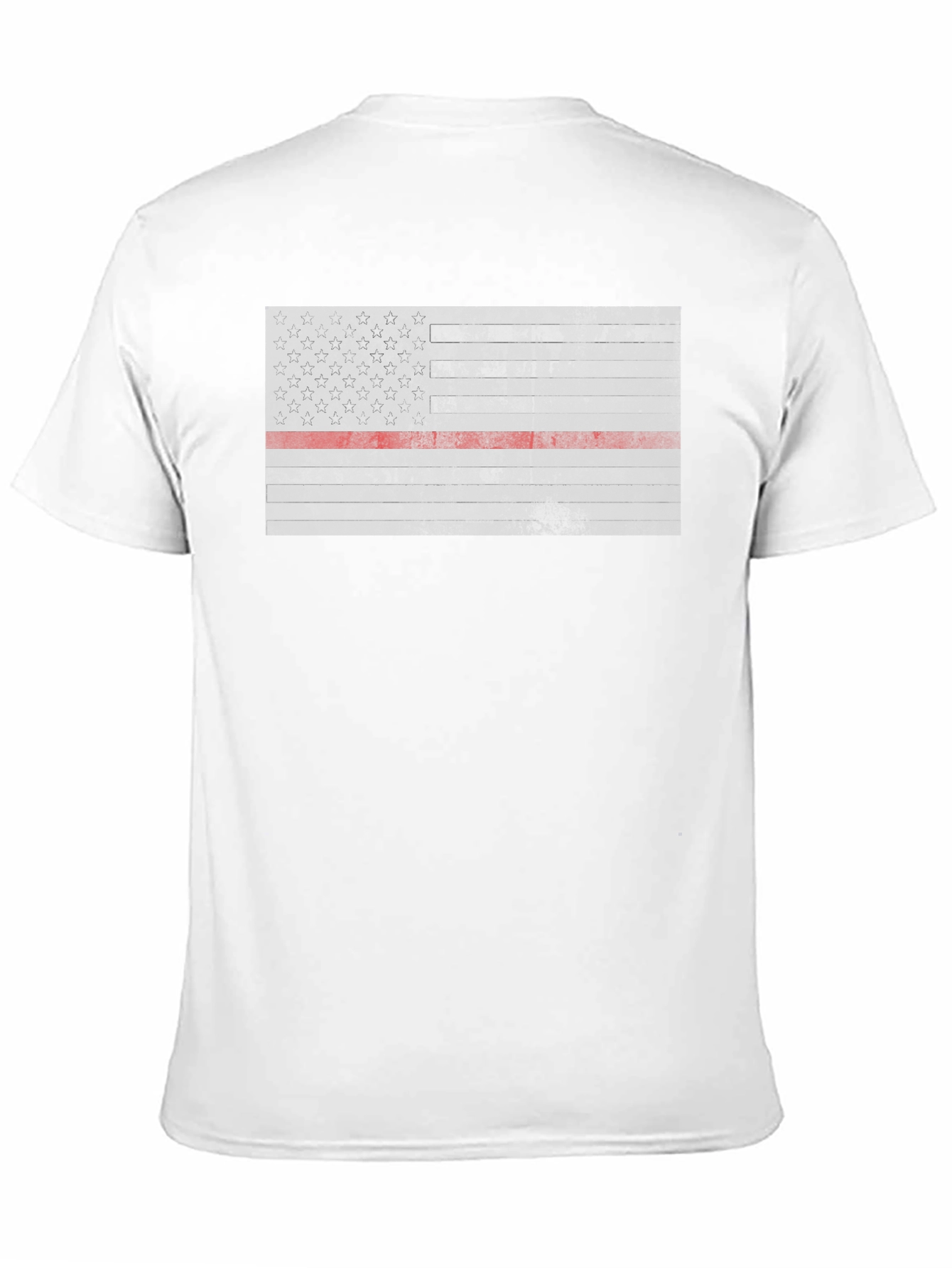Thin Red Line American Flag Graphic Tee