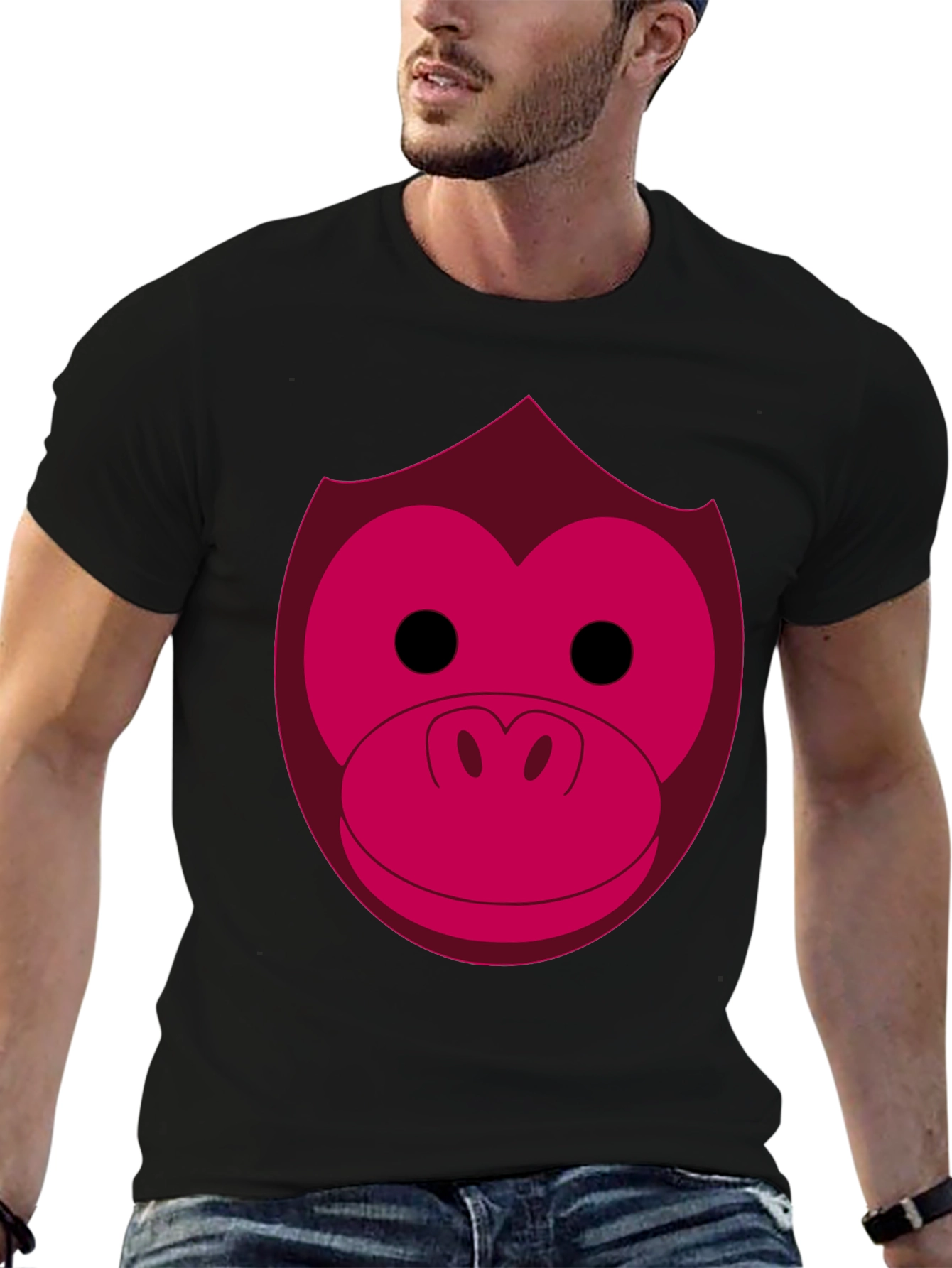 Funny Monkey Face Graphic Tee