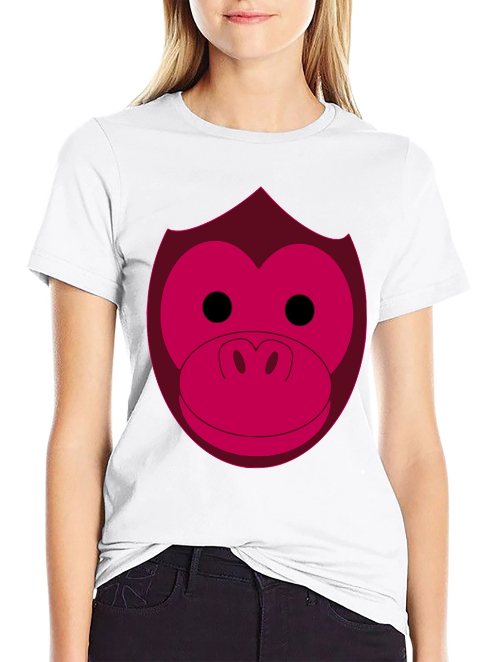 Funny Monkey Face Graphic Tee