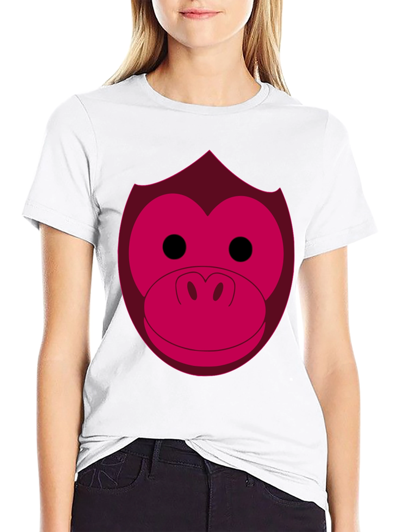 Funny Monkey Face Graphic Tee