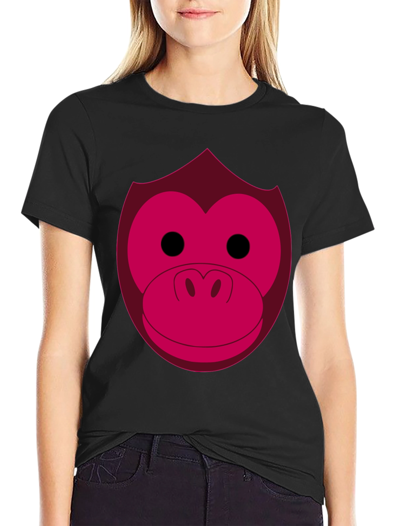 Funny Monkey Face Graphic Tee
