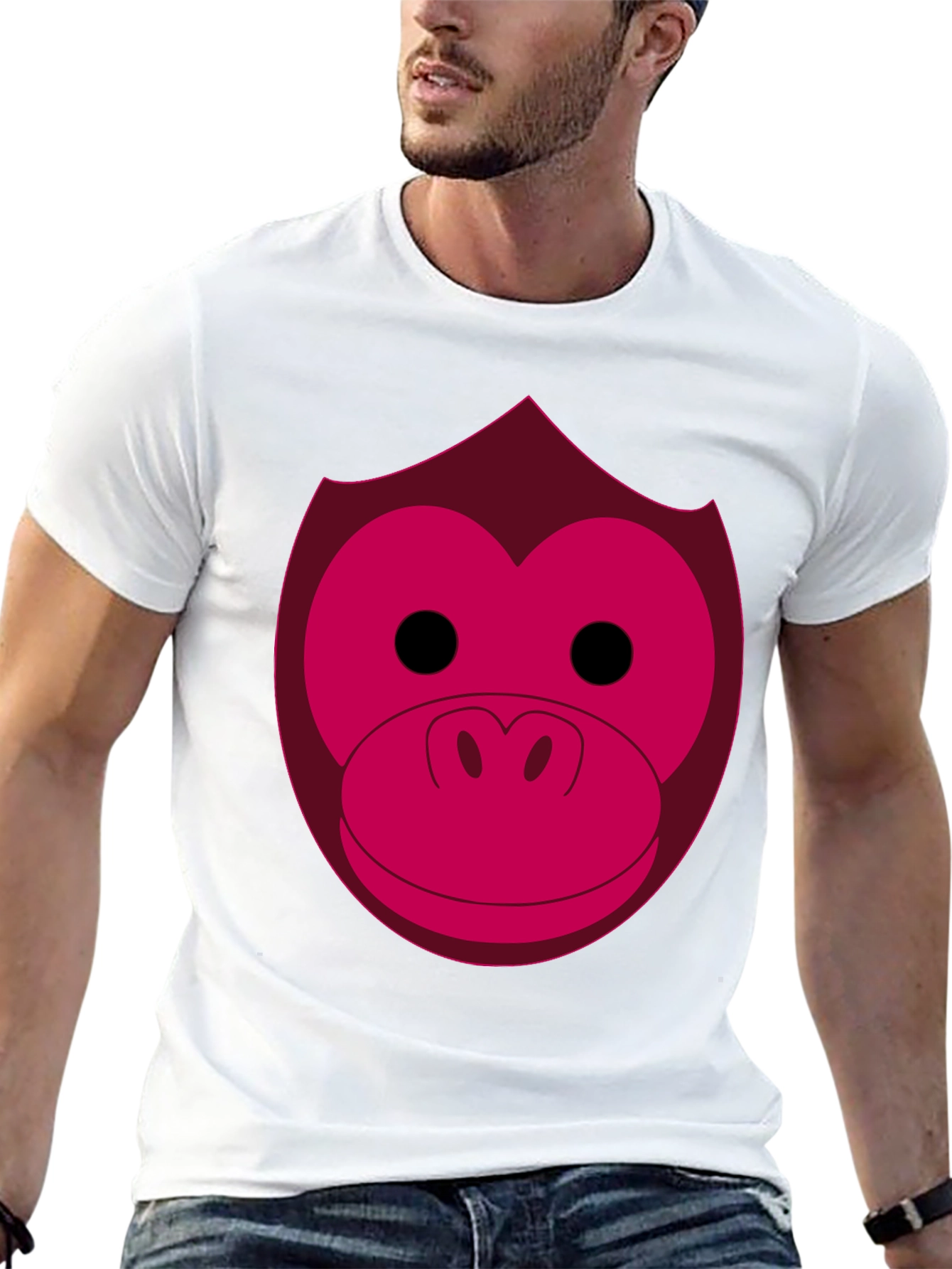 Funny Monkey Face Graphic Tee