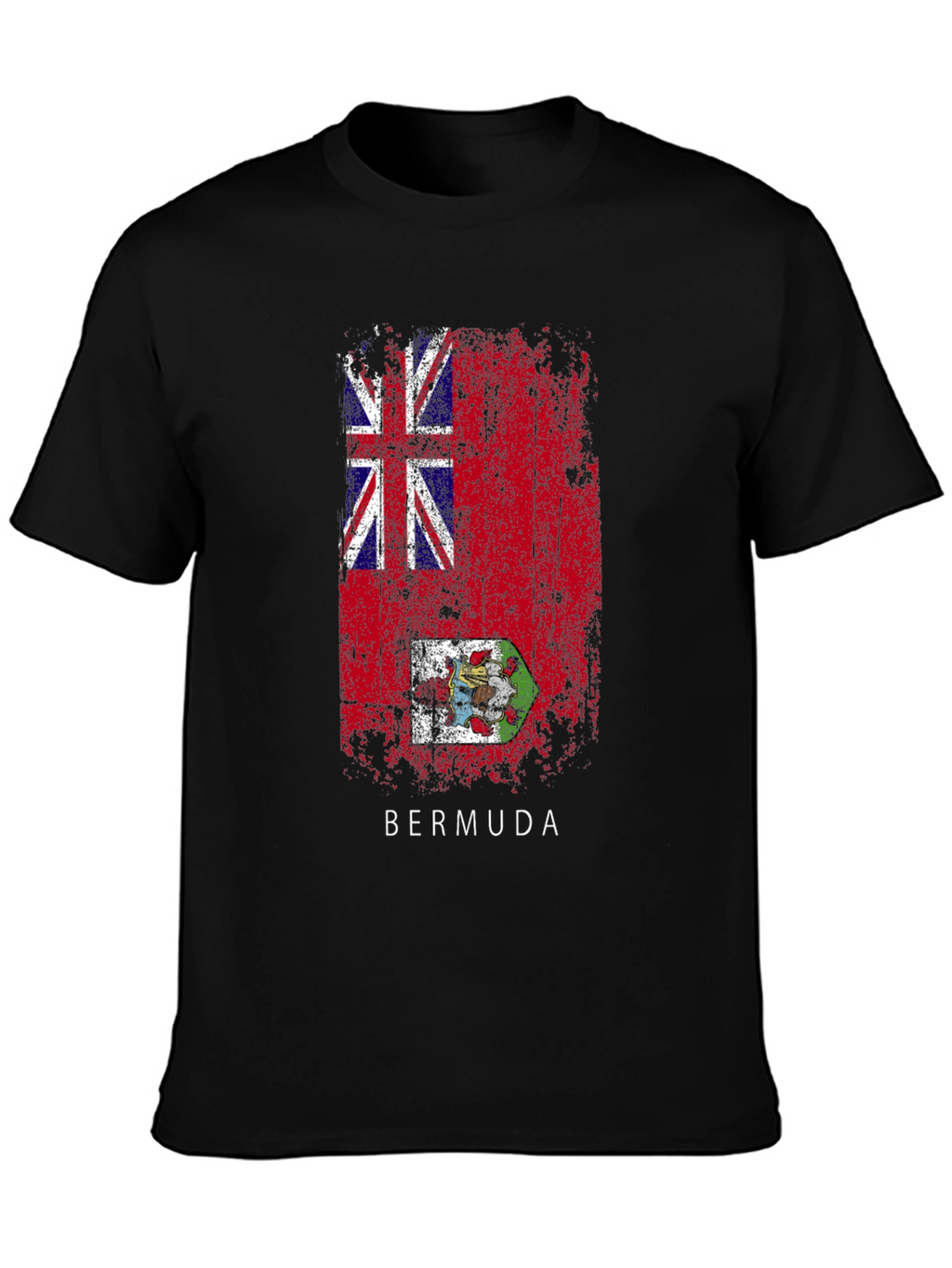 Bermuda Flag T-Shirt - Distressed Graphic Tee