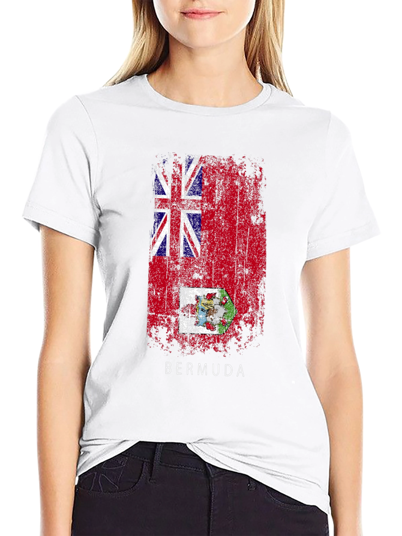 Bermuda Flag T-Shirt - Distressed Graphic Tee