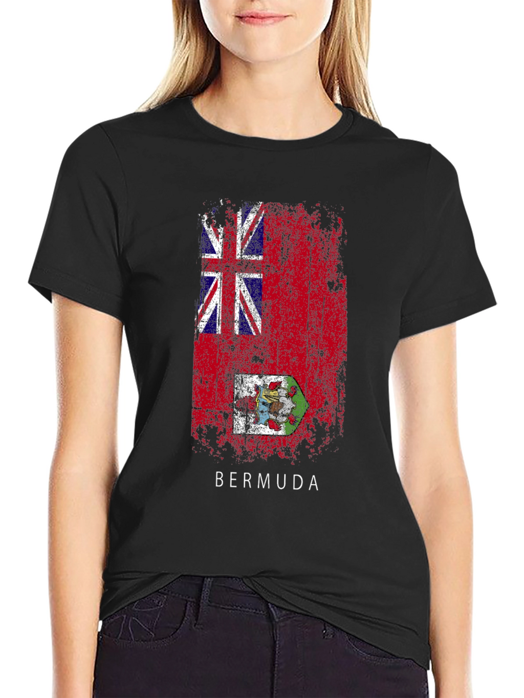 Bermuda Flag T-Shirt - Distressed Graphic Tee