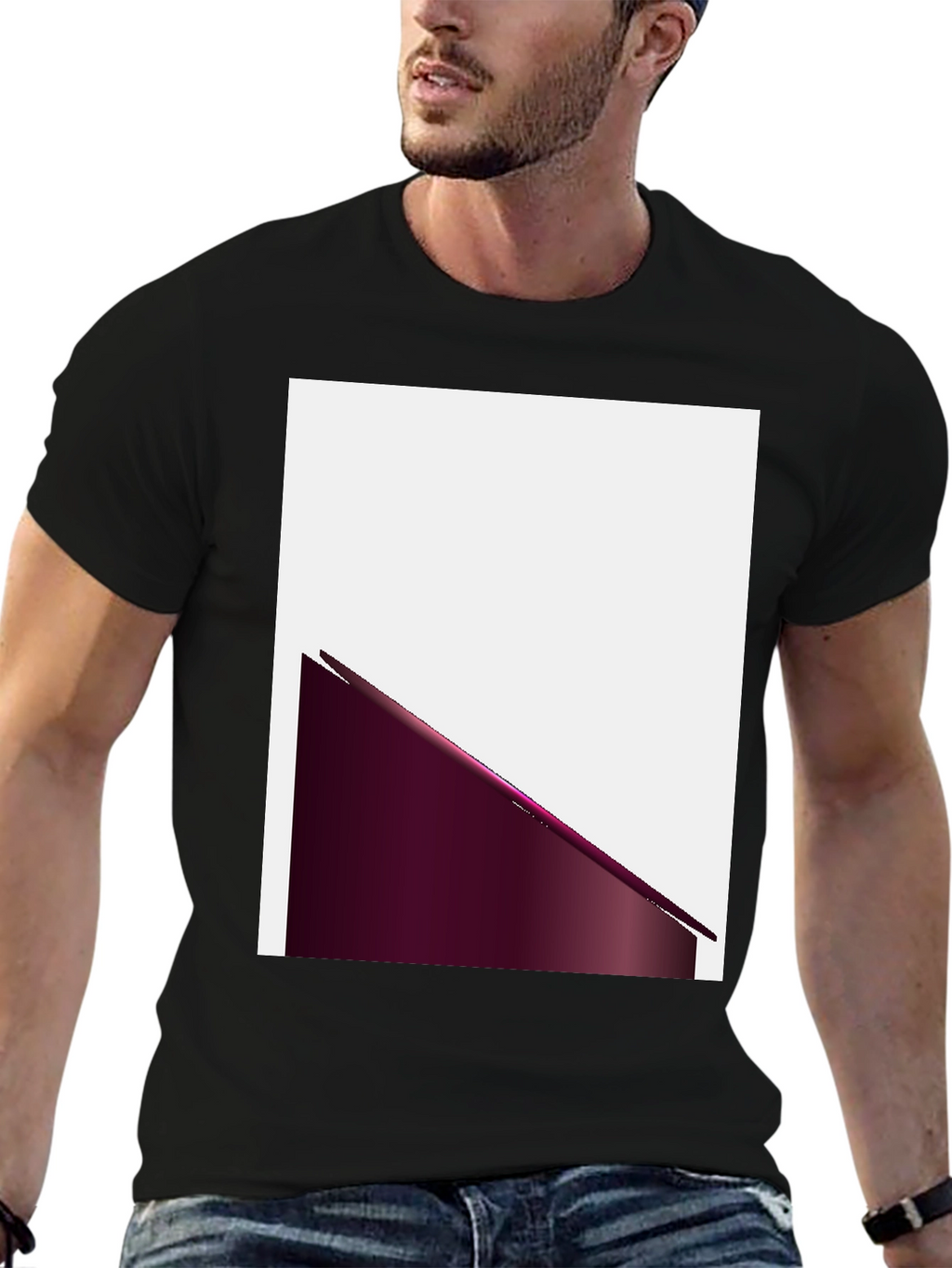 Modern Graphic Tee - Black