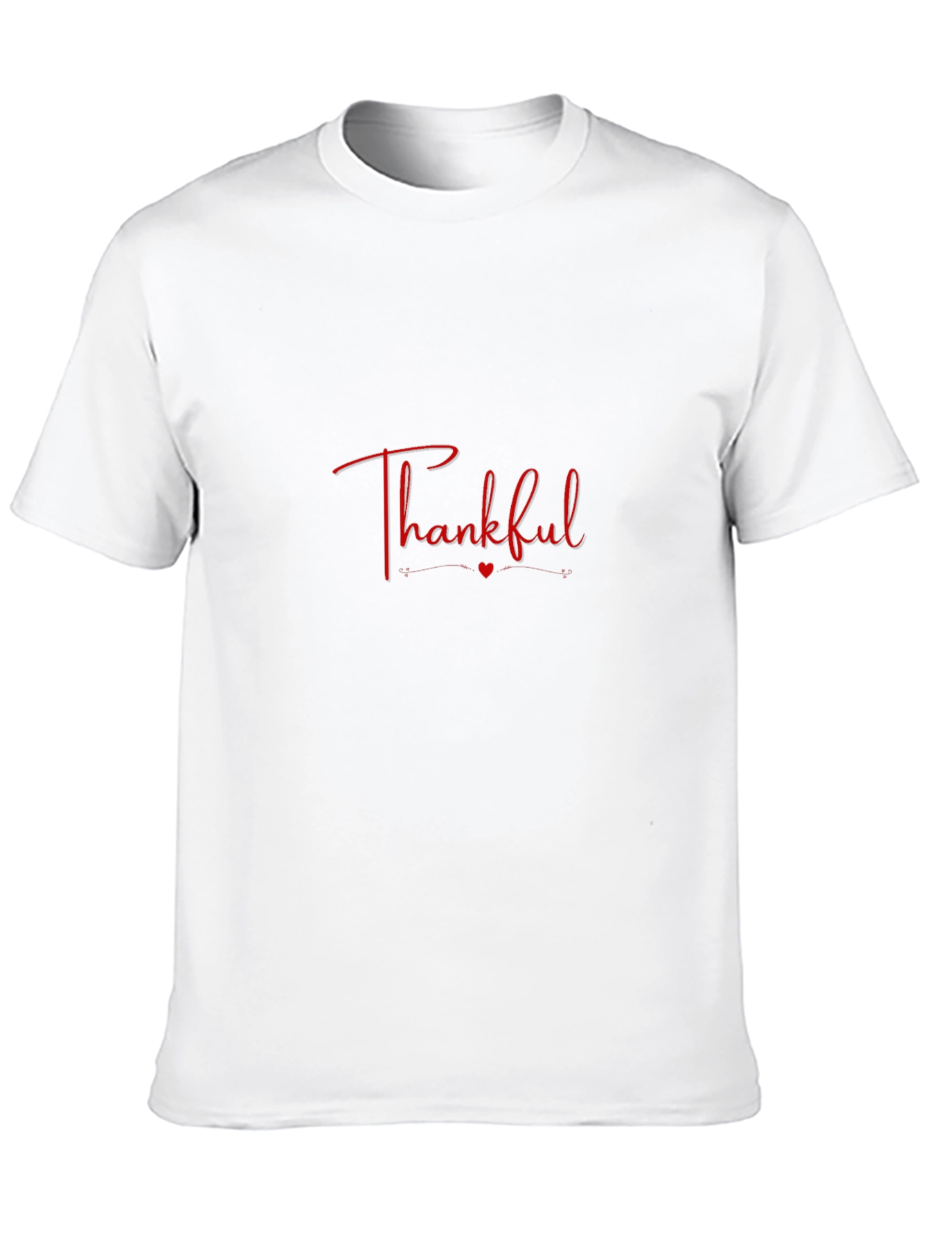 Thankful Graphic Tee - Black Cotton Comfort