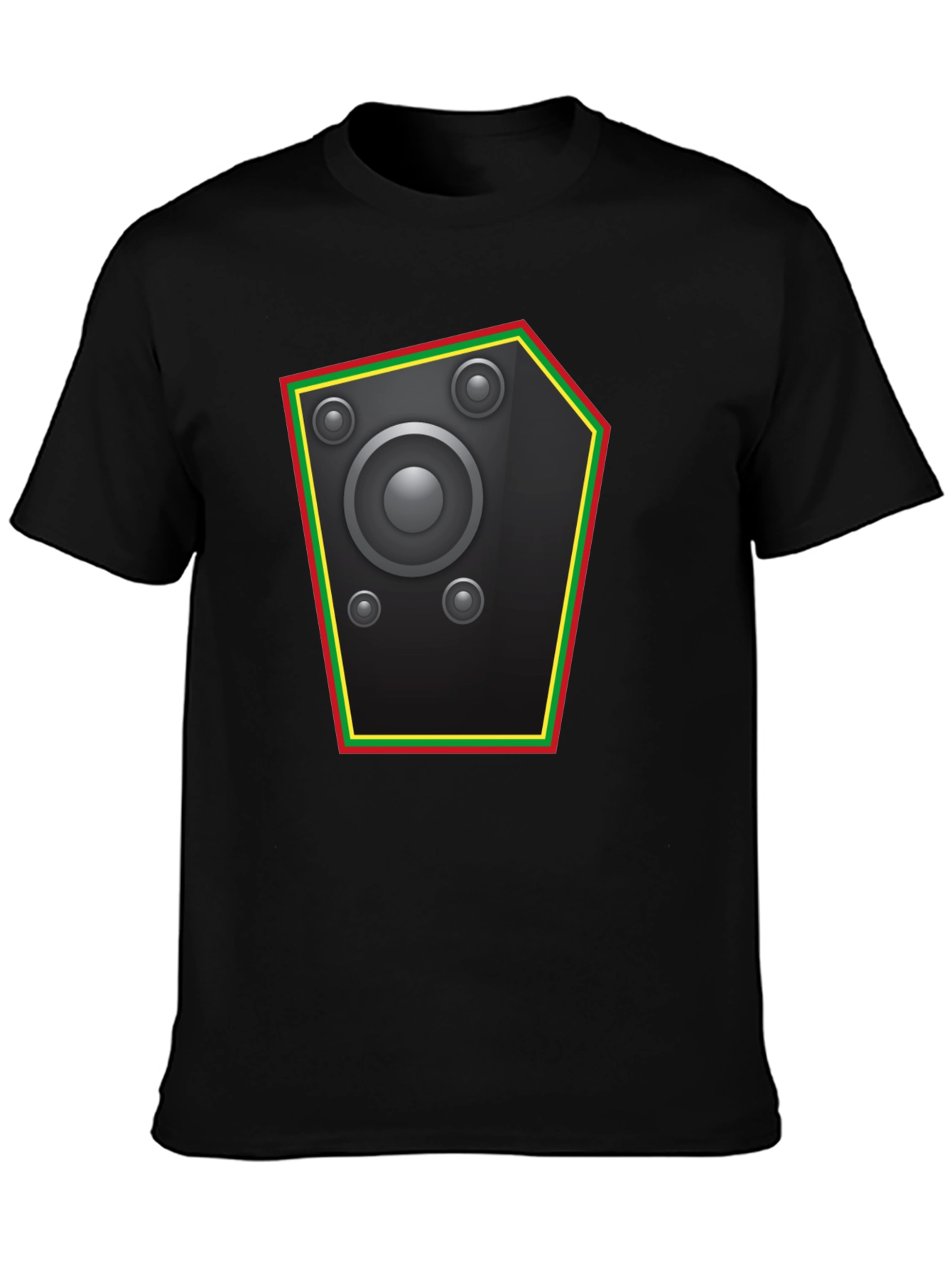 Speaker Graphic Black T-Shirt