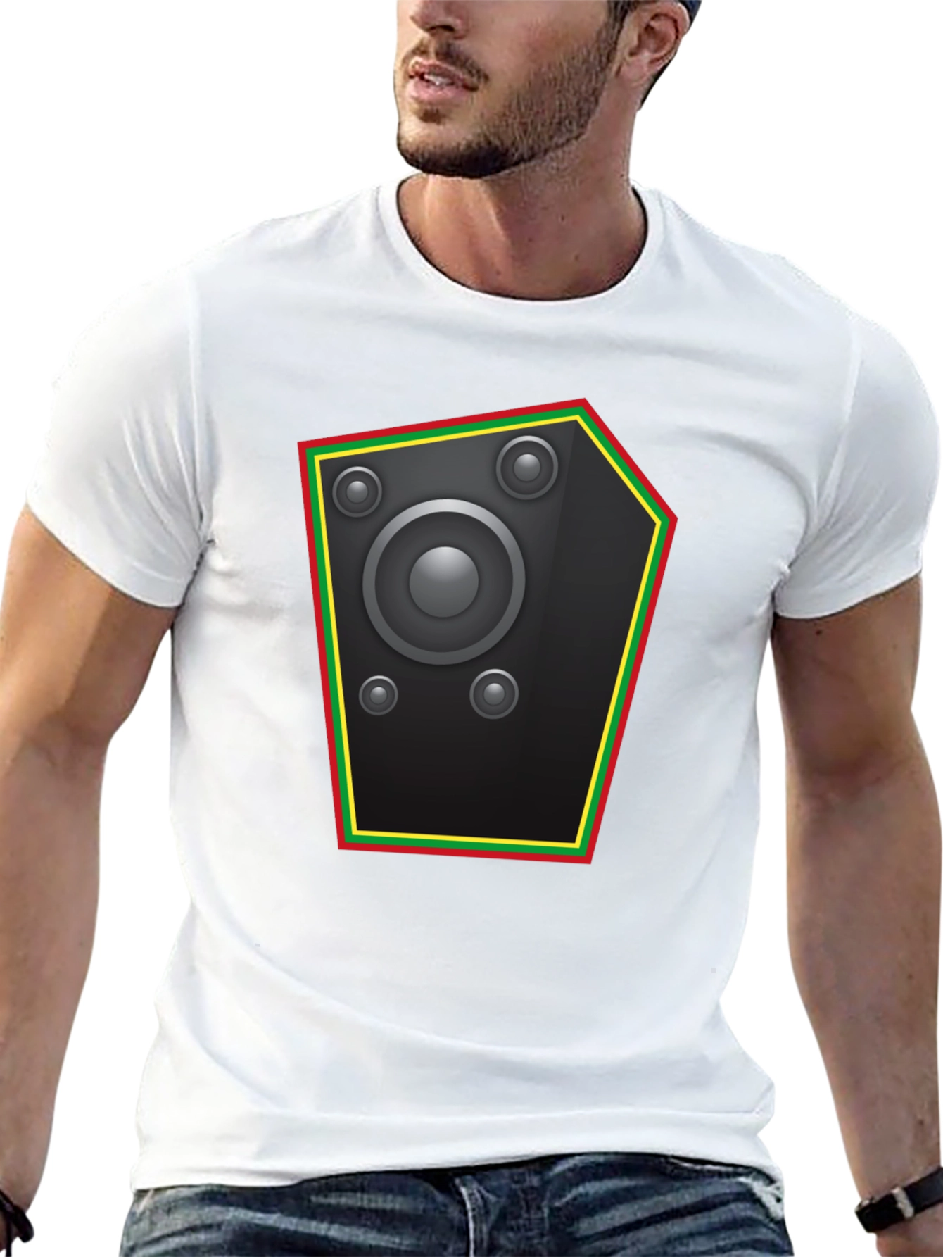 Speaker Graphic Black T-Shirt