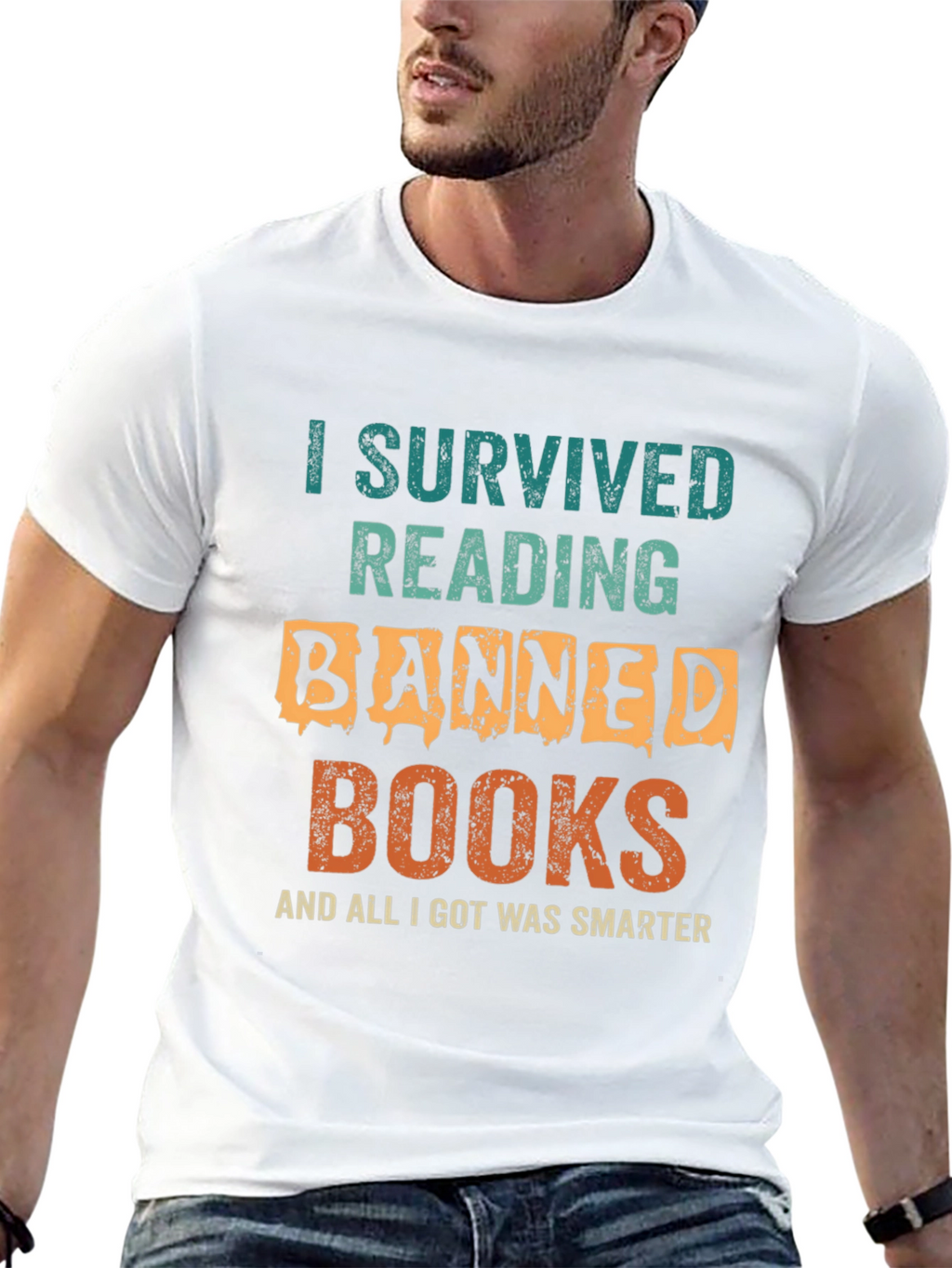 Banned Books T-Shirt - I Survived Reading Funny Tee