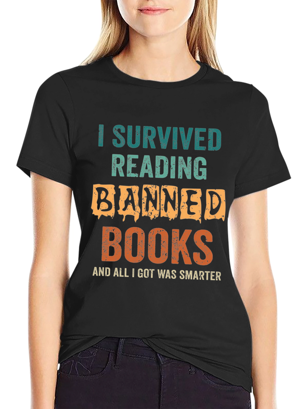 Banned Books T-Shirt - I Survived Reading Funny Tee