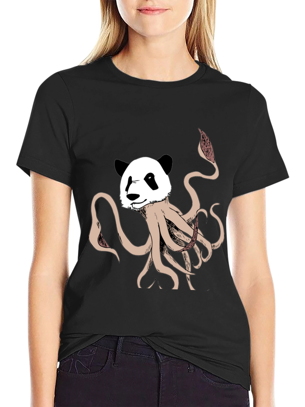 Panda Octopus Graphic Tee