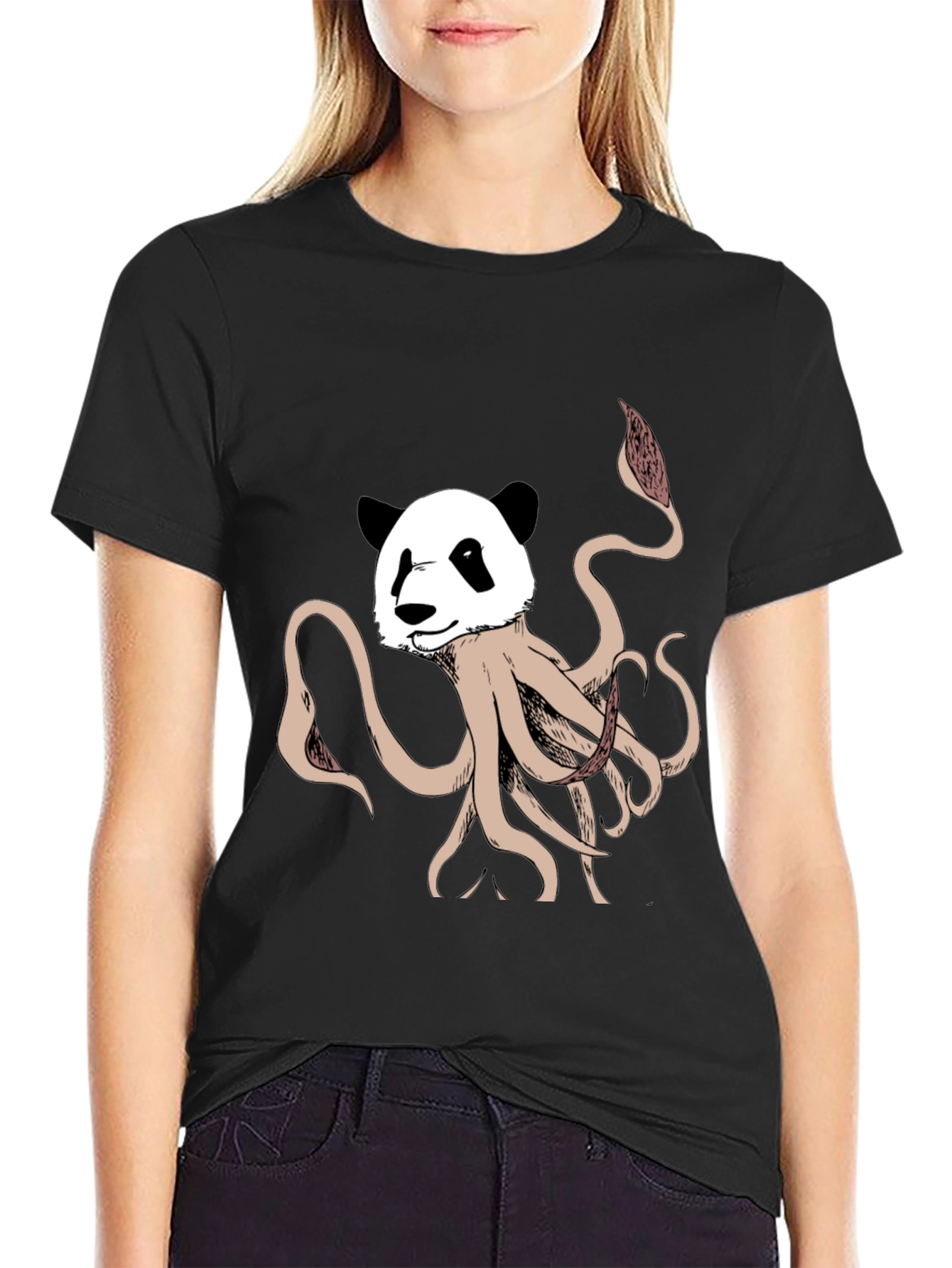 Panda Octopus Graphic Tee