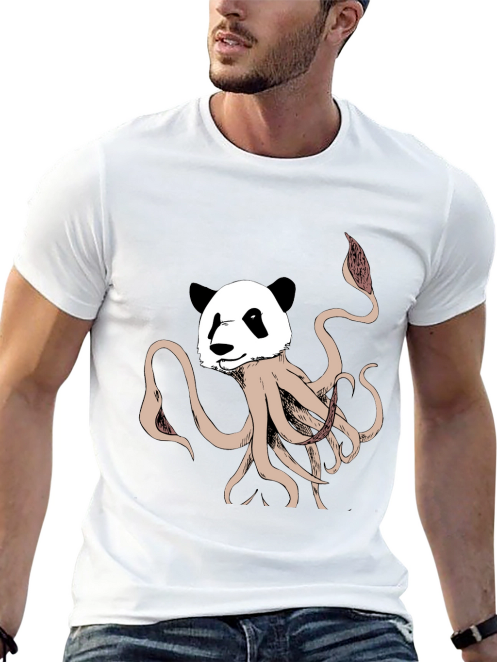 Panda Octopus Graphic Tee